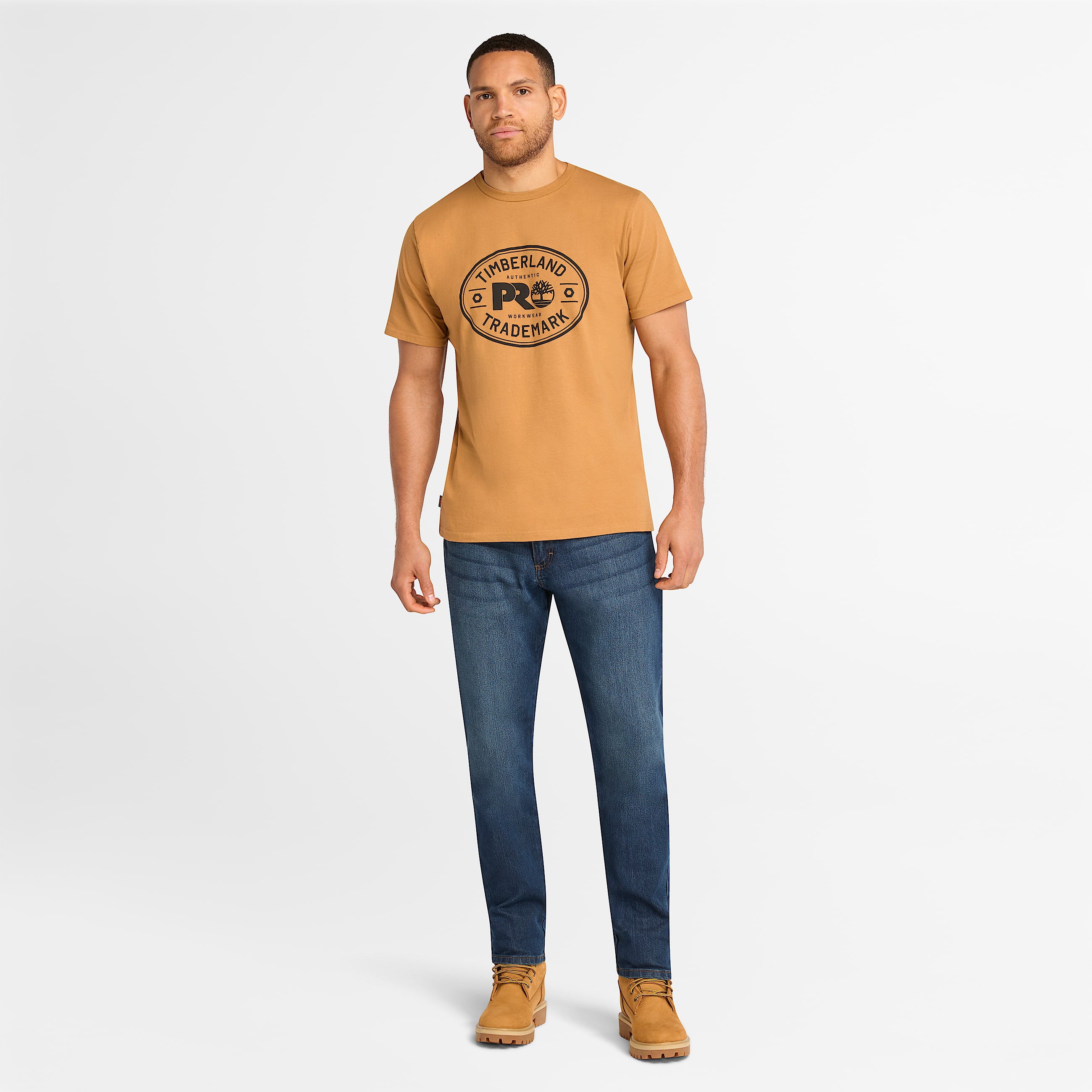 Mens Timberland PRO Trademark TShirt TBL Wheat Boot ALT1