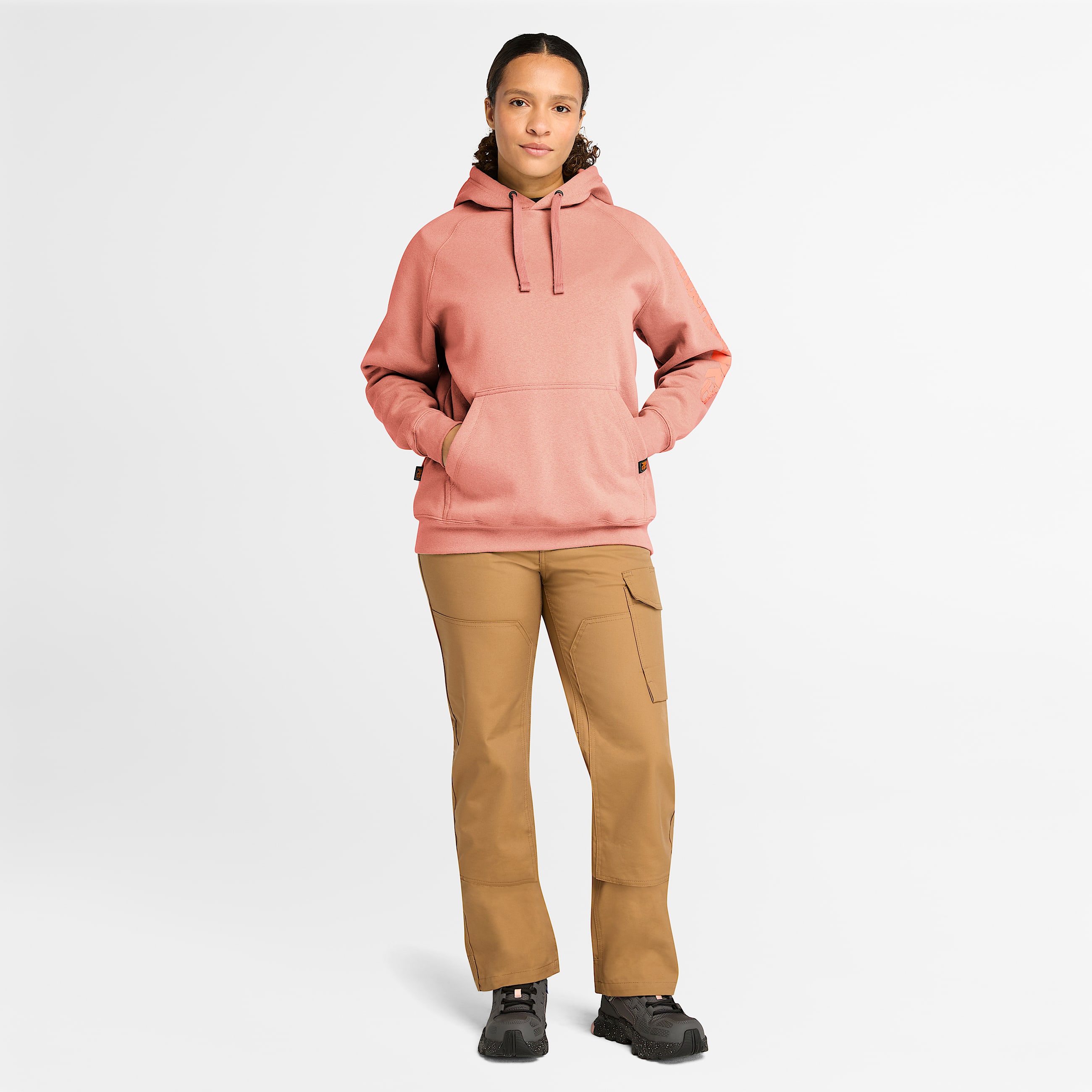 Womens Timberland PRO Hood Honcho Sport Hoodie TBL Terra Cotta ALT1