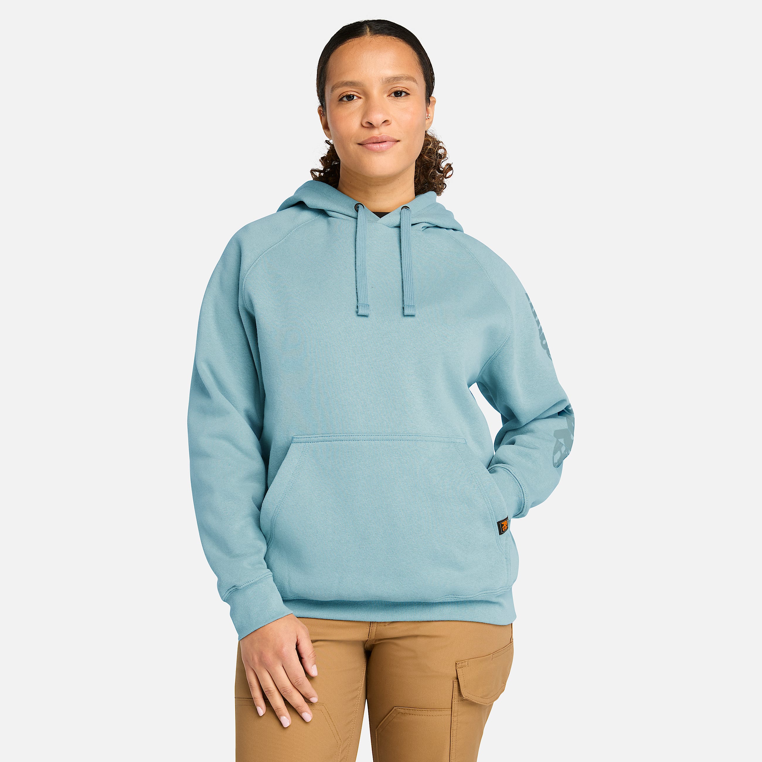 Womens Timberland PRO Hood Honcho Sport Hoodie TBL Smoke Blue HERO