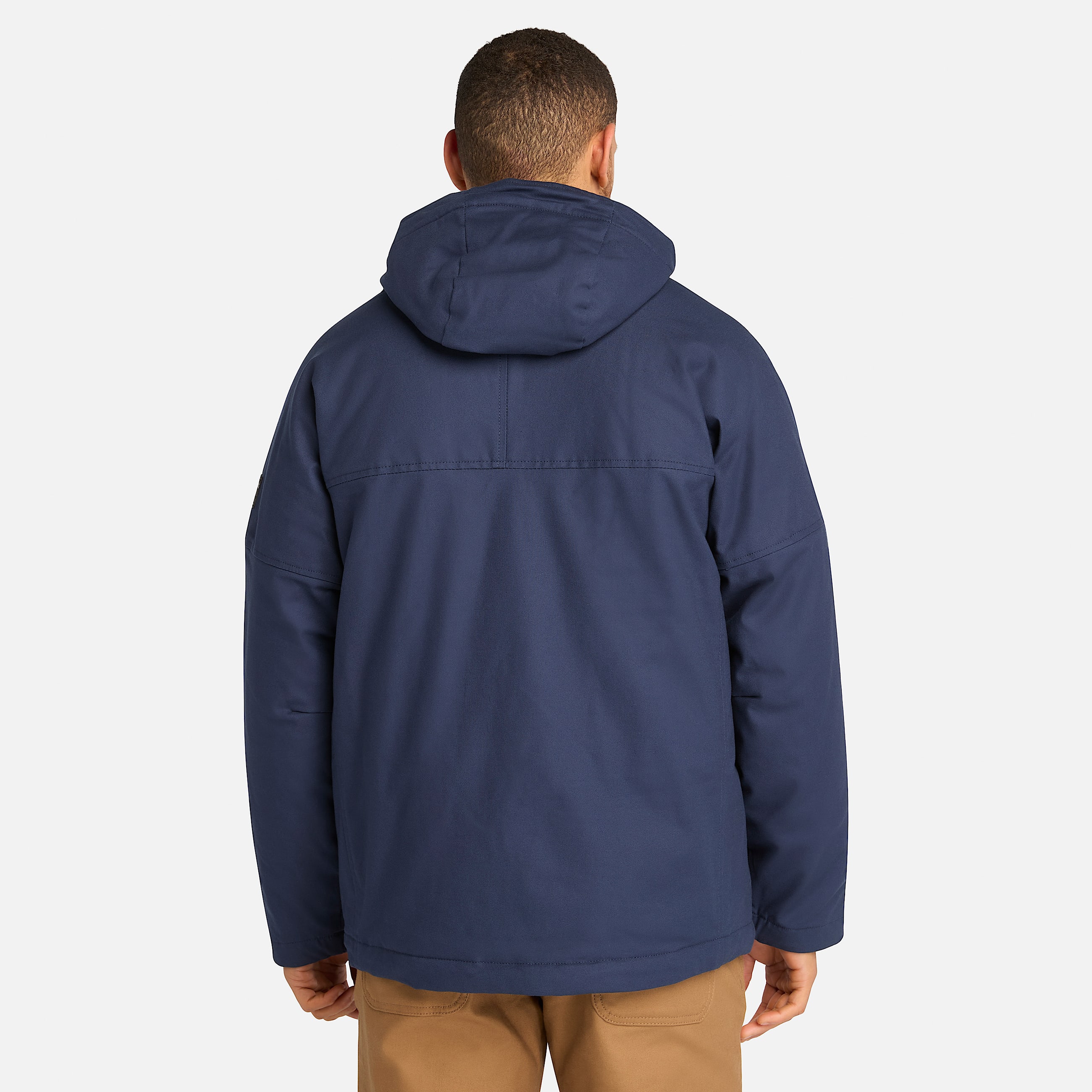 Mens Timberland PRO GritFlex Canvas Hooded Jacket TBL Navy ALT9