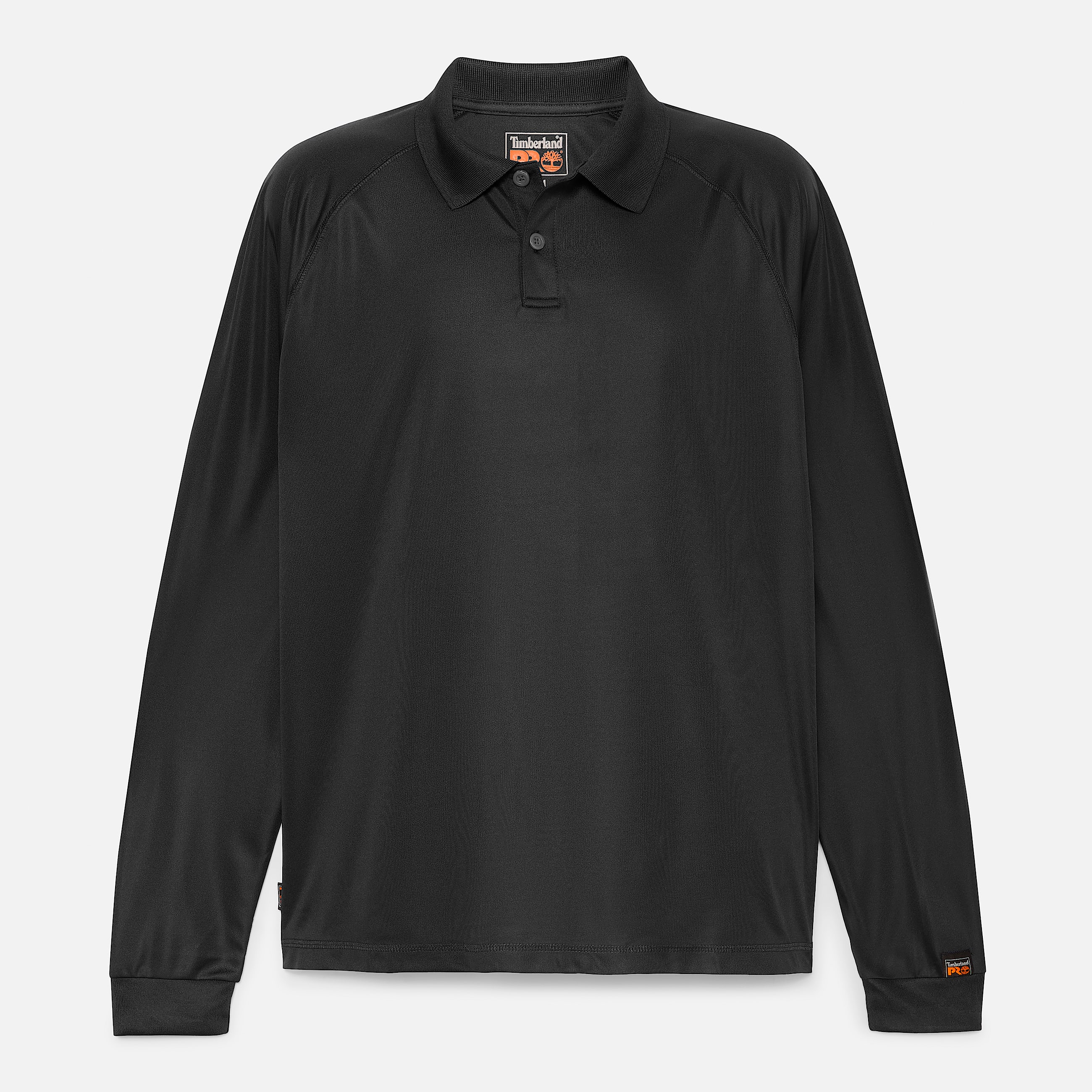 Mens Timberland PRO Wicking Good Long Sleeve Polo TBL Black ALT10