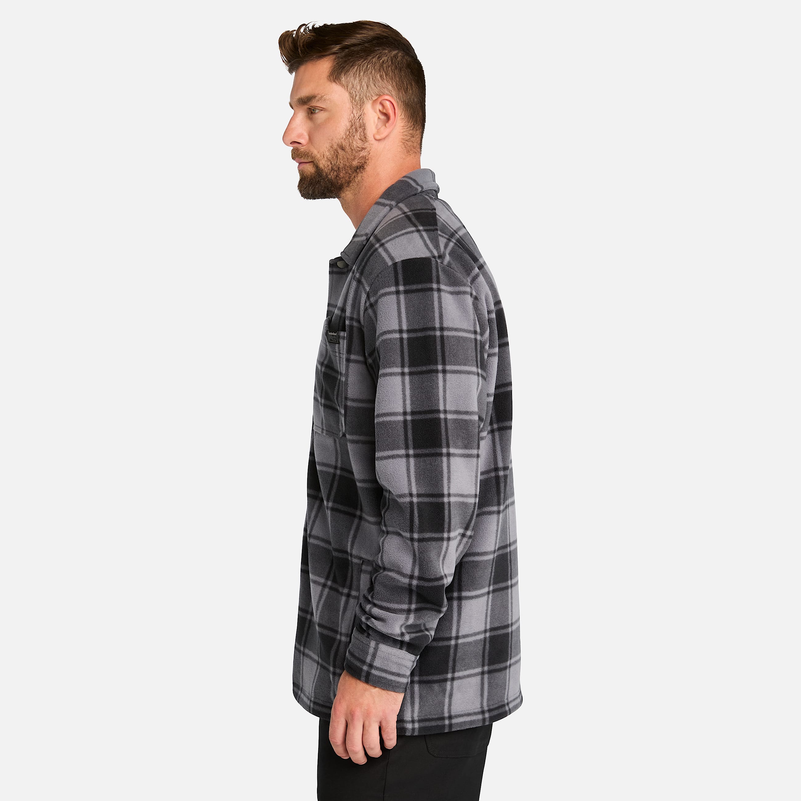 Mens Timberland PRO Gritman Check Heavyweight Fleece Shirt TBL Tornado Tartan ALT8