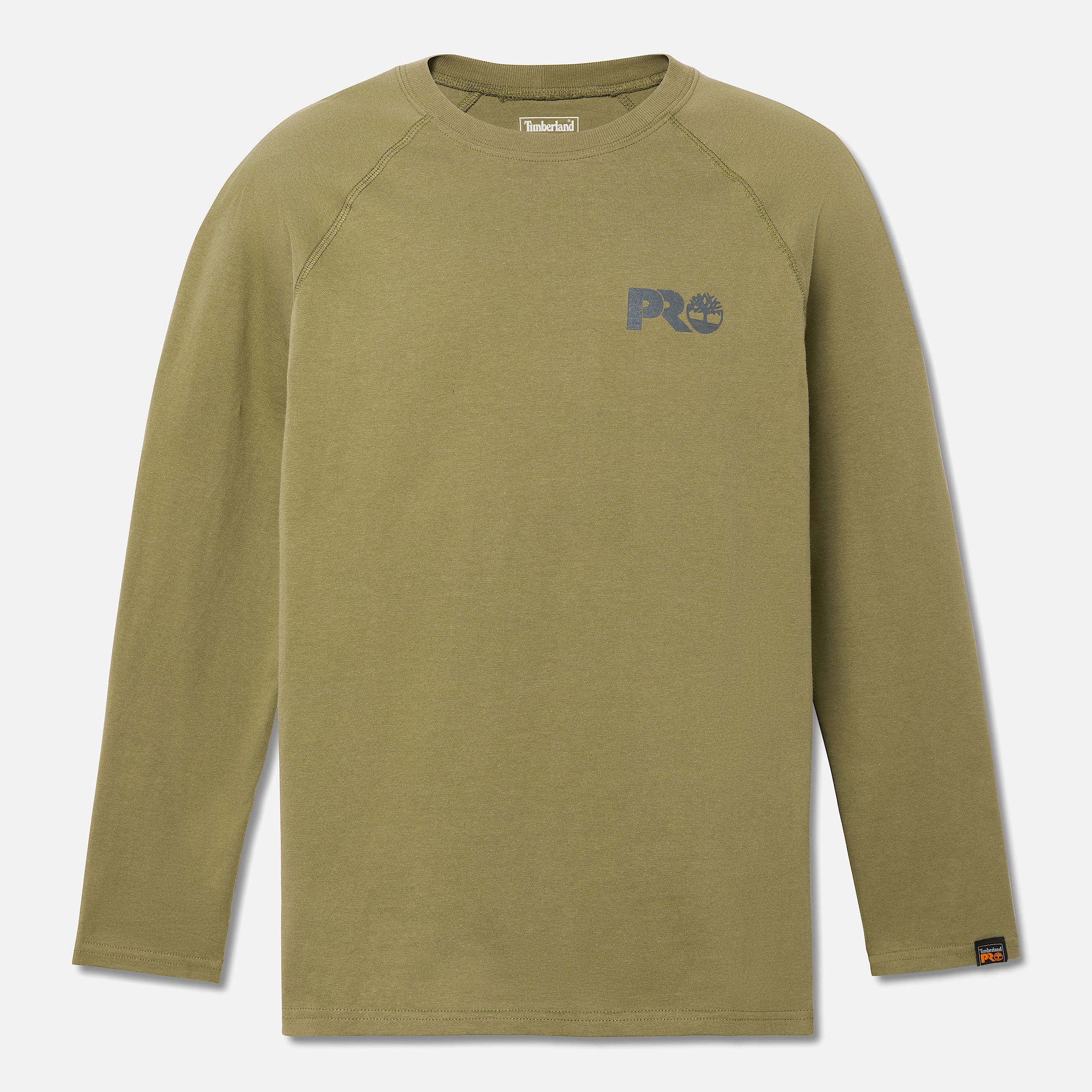 Mens Timberland PRO Core Reflective Logo LongSleeve TShirt TBL Burnt Olive ALT10