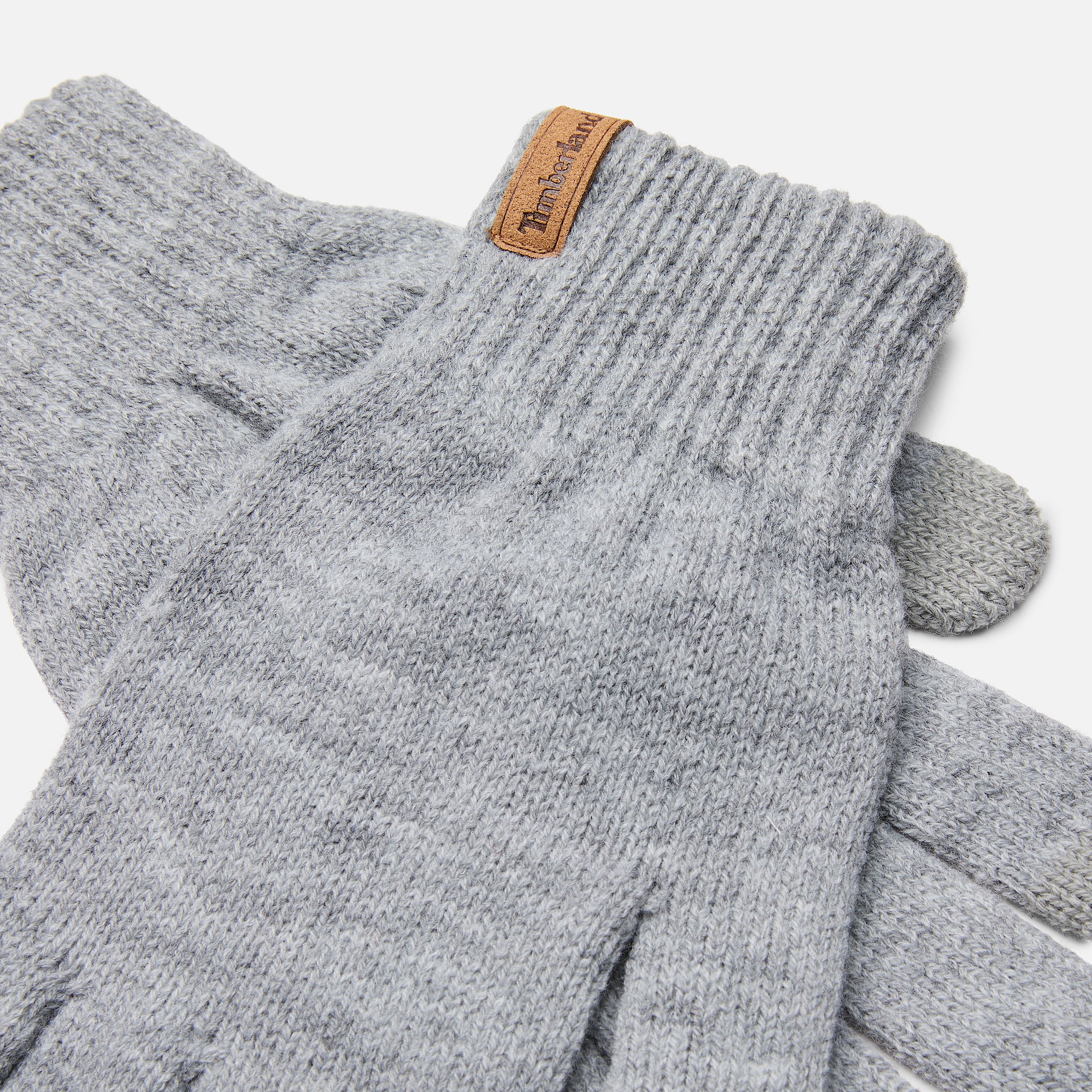 Mens Rib Knit Glove TBL Medium Grey Heather ALT1