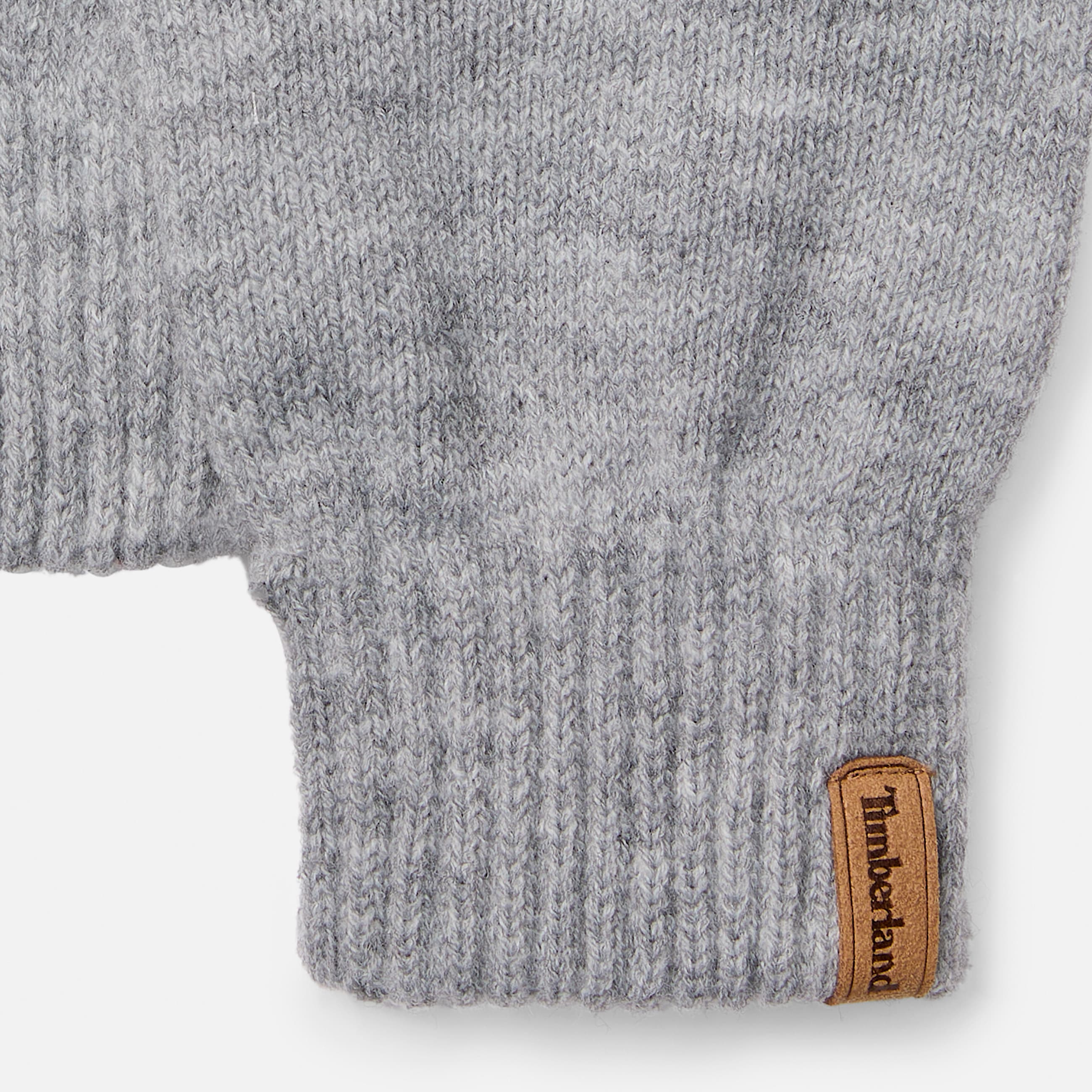 Mens Rib Knit Glove TBL Medium Grey Heather ALT2