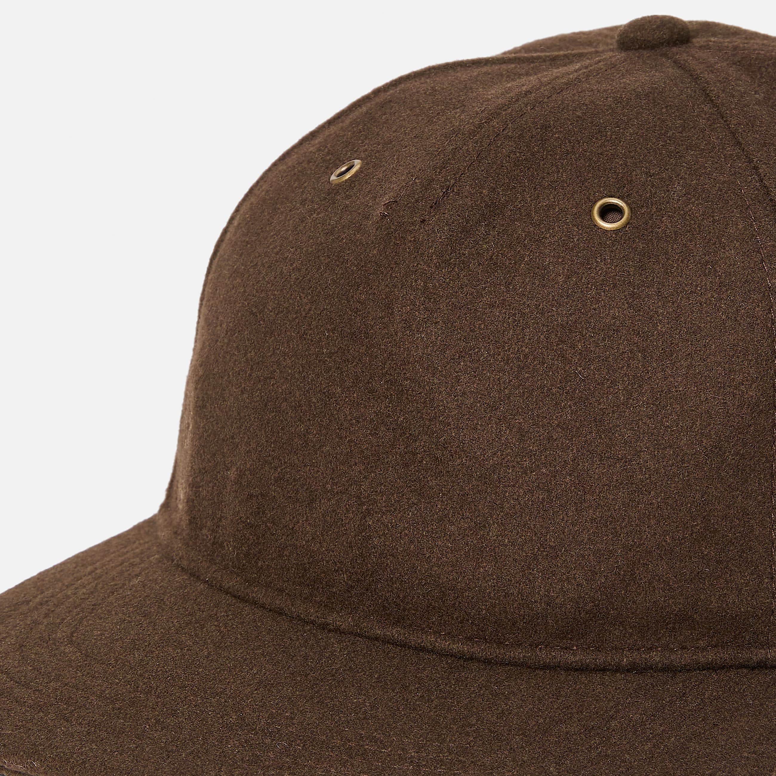 Gorra de bisbol totalmente de lana TBL Marrn chocolate ALT2