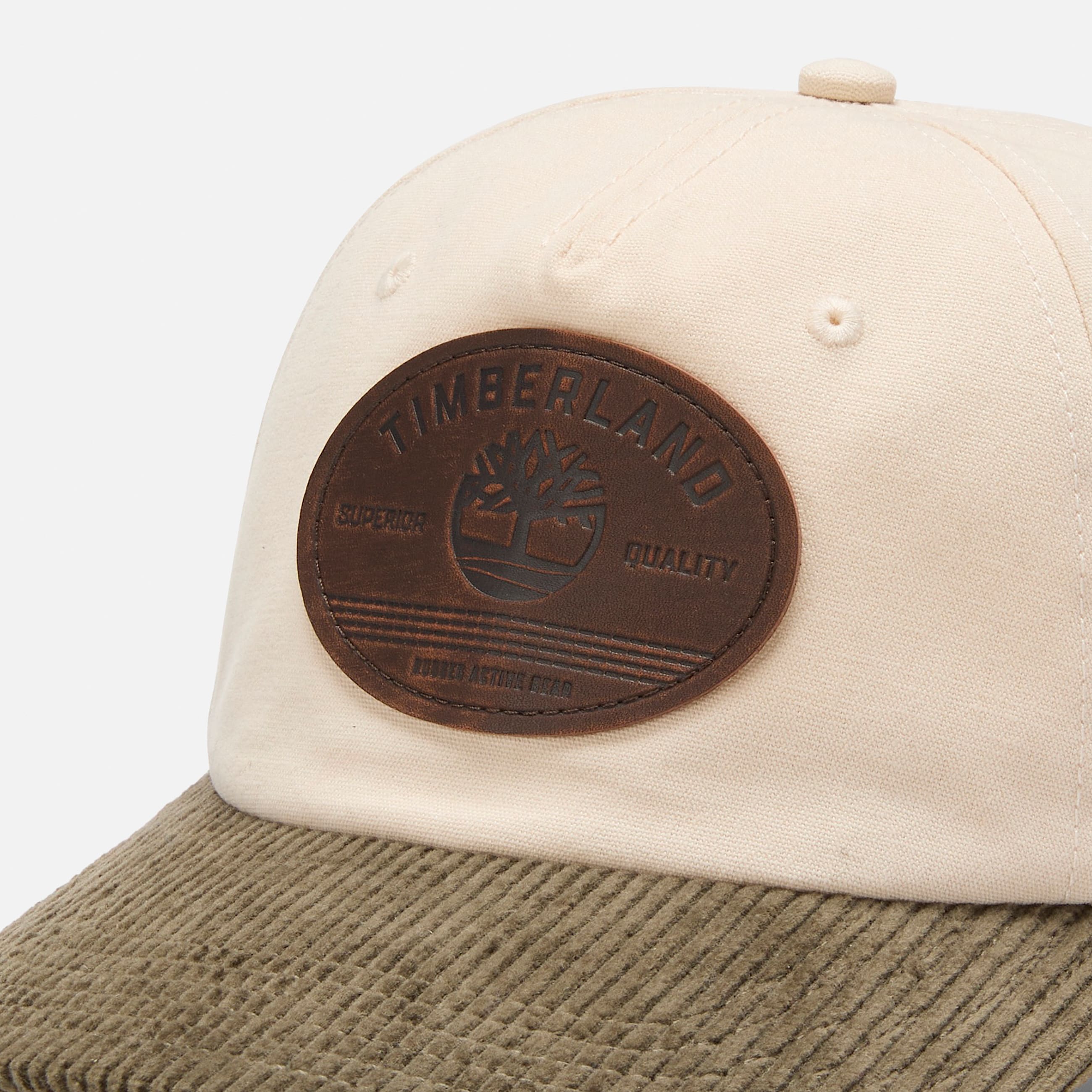 Gorra de bisbol de lona y pana TBL Color beige claro ALT2