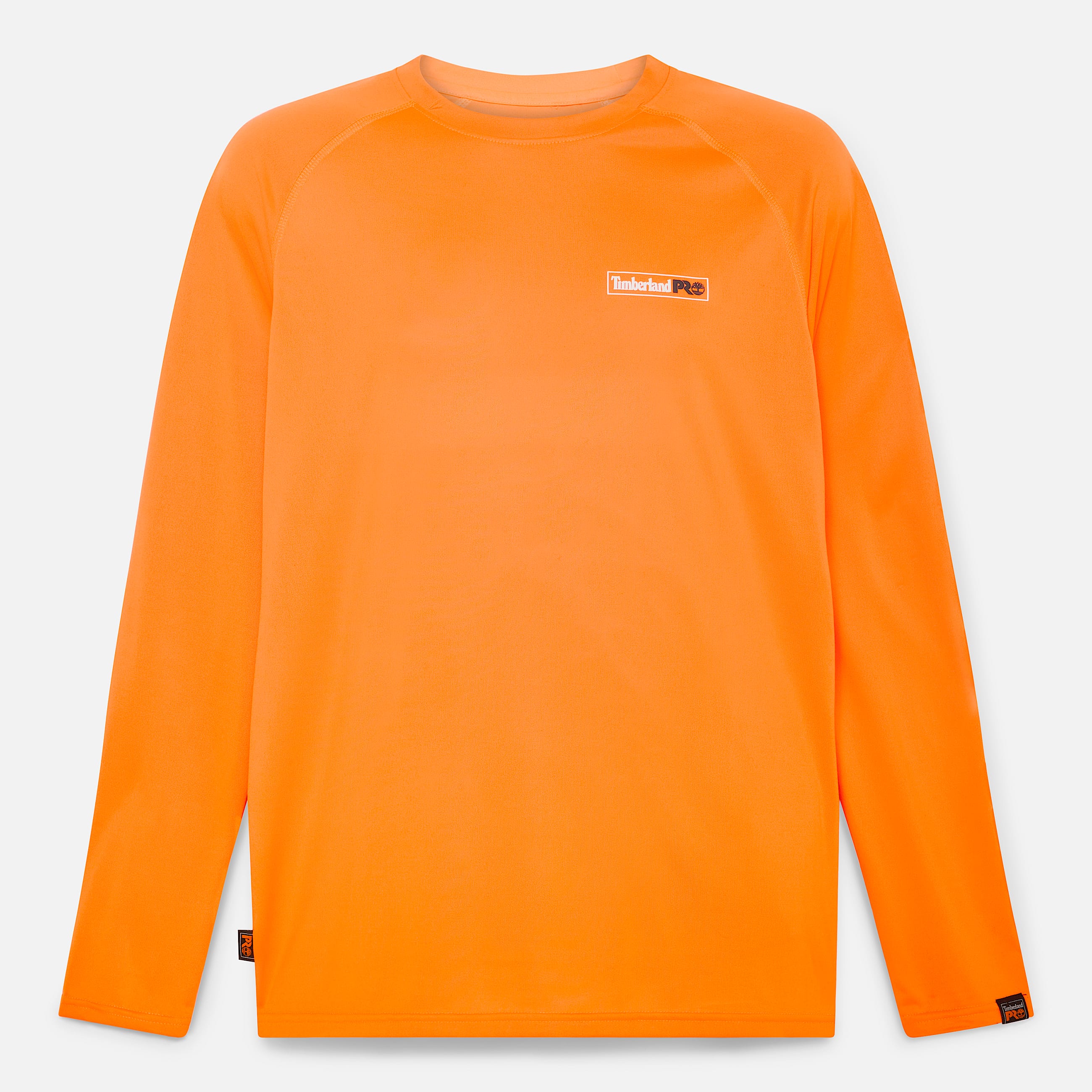 Mens Timberland PRO Wicking Good Sport LongSleeve TShirt TBL Bright Orange ALT10