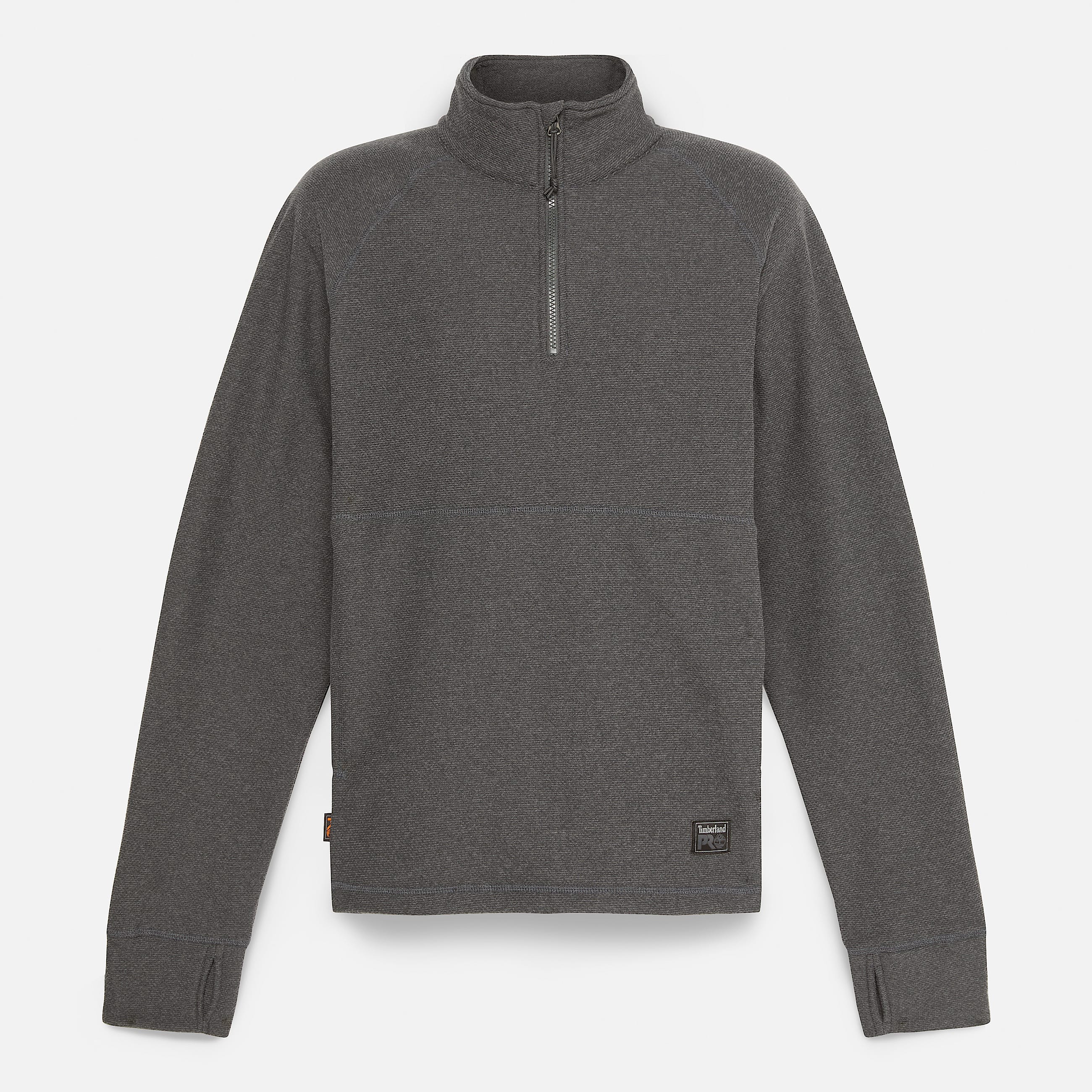 Mens Timberland PRO Irvine 14Zip Waffle Fleece Jacket TBL Asphalt Grey Heather ALT10