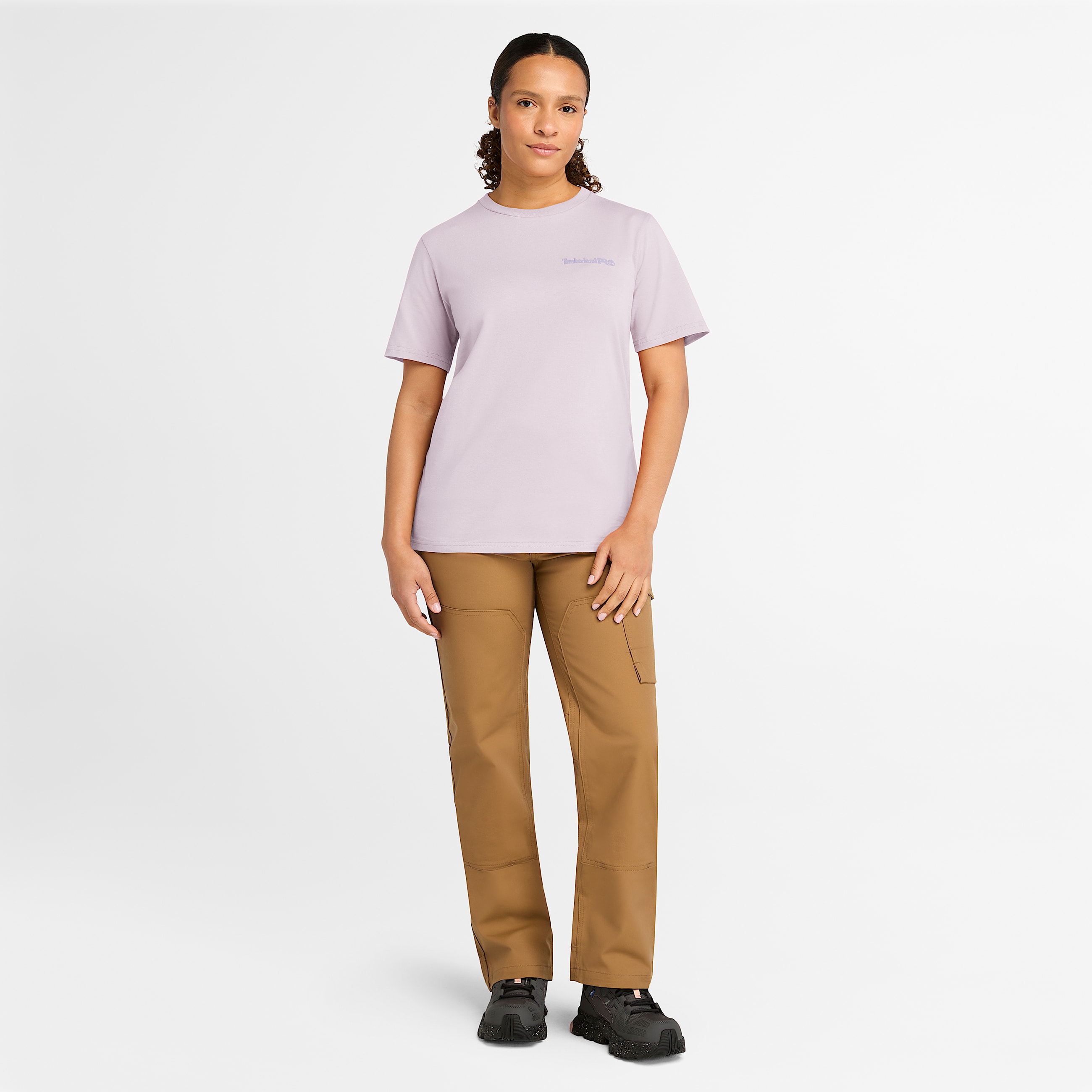 Womens Timberland PRO Core TShirt TBL Pastel Lilac ALT1