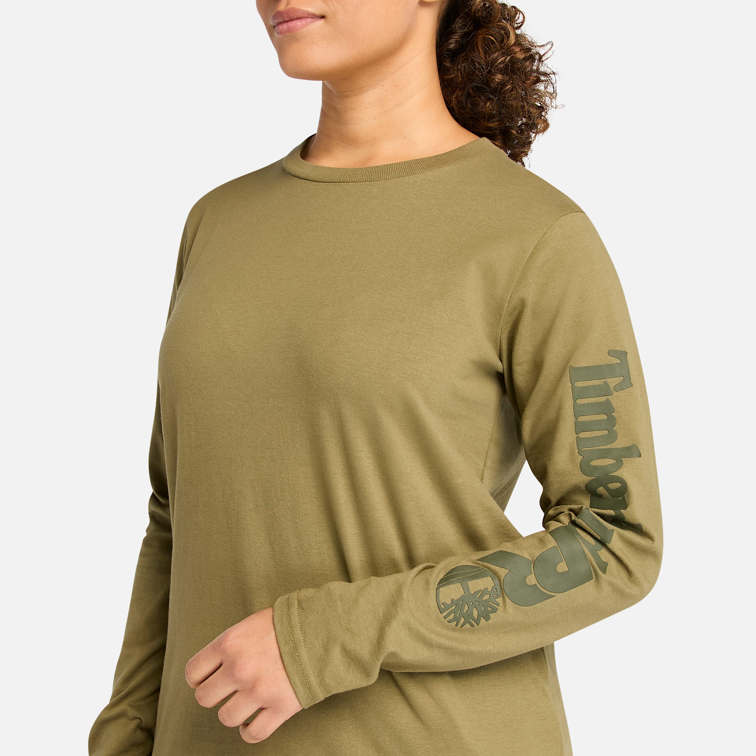 TShirt de manga larga Timberland PRO Core para mujer TBL Oliva quemada ALT2