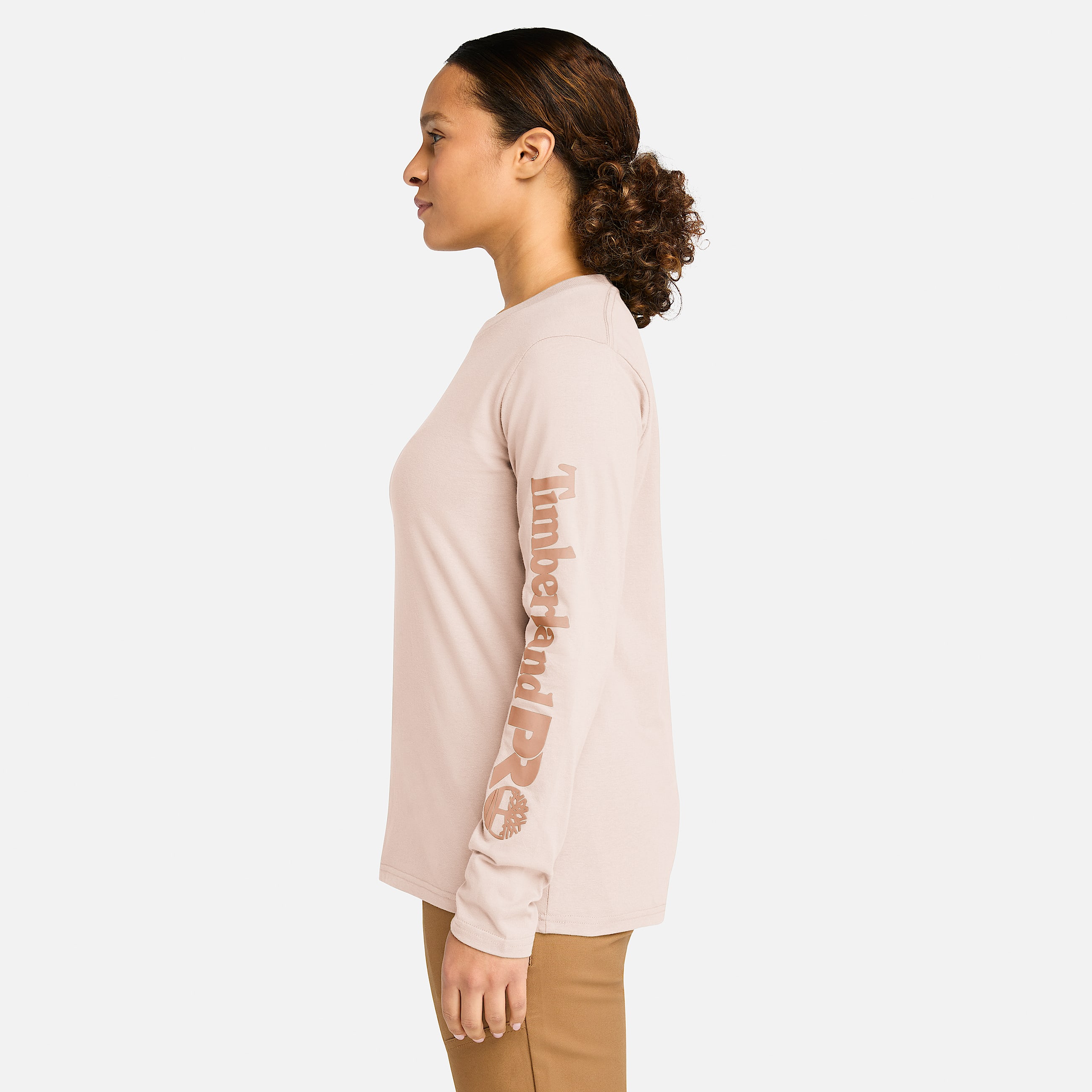 Womens Timberland PRO Core LongSleeve TShirt TBL Cameo Rose ALT8