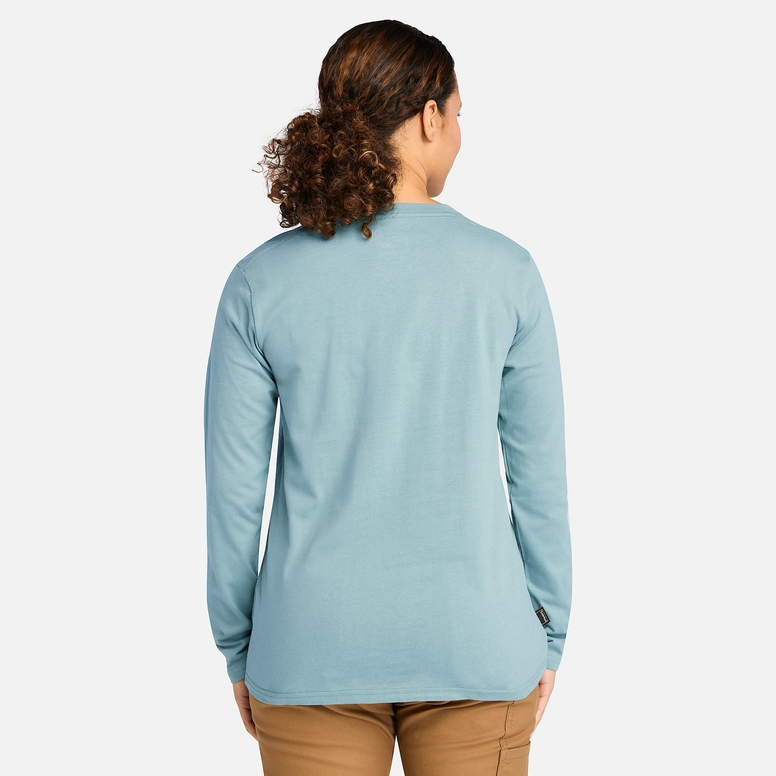 Womens Timberland PRO Core LongSleeve TShirt TBL Smoke Blue ALT9