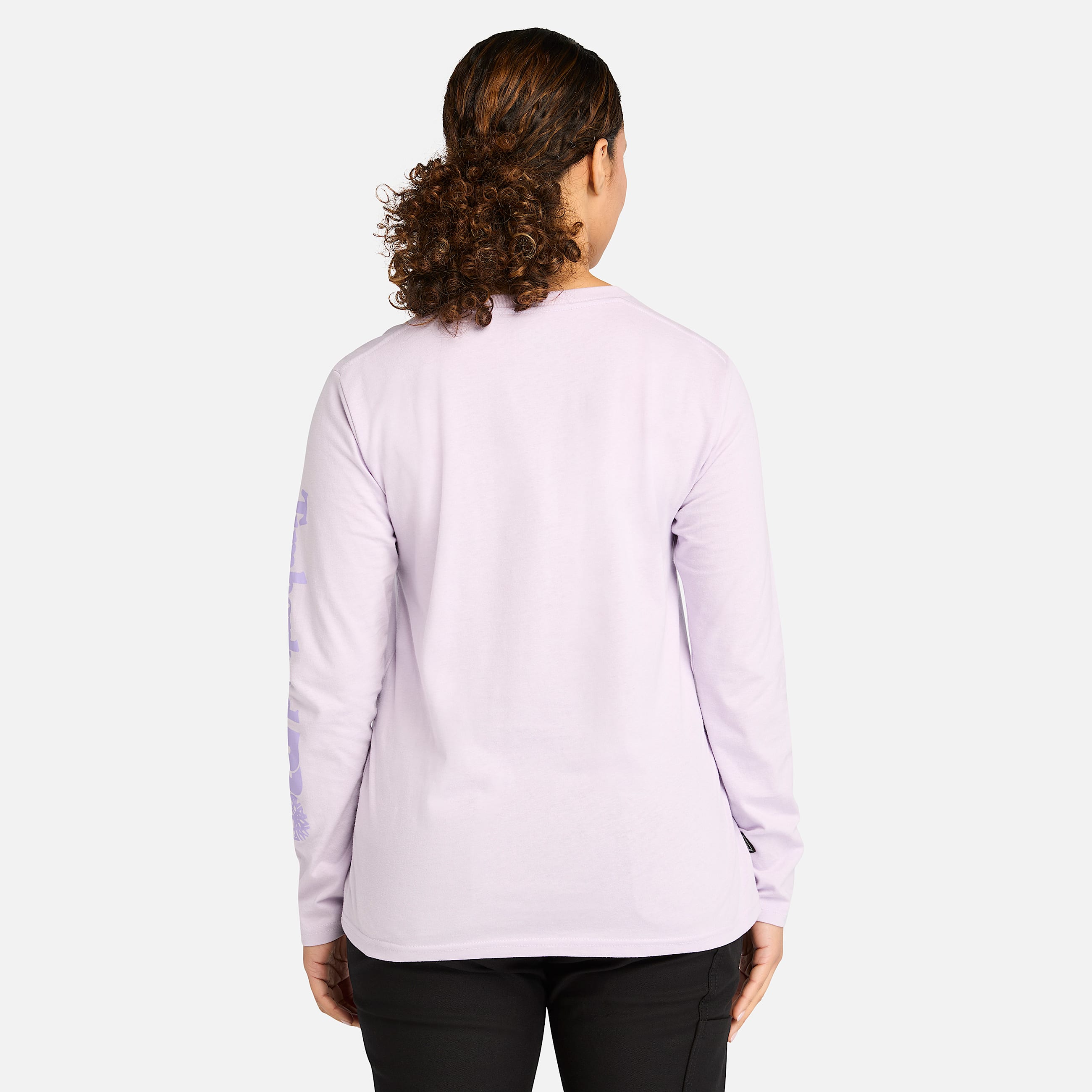 Womens Timberland PRO Core LongSleeve TShirt TBL Pastel Lilac ALT9