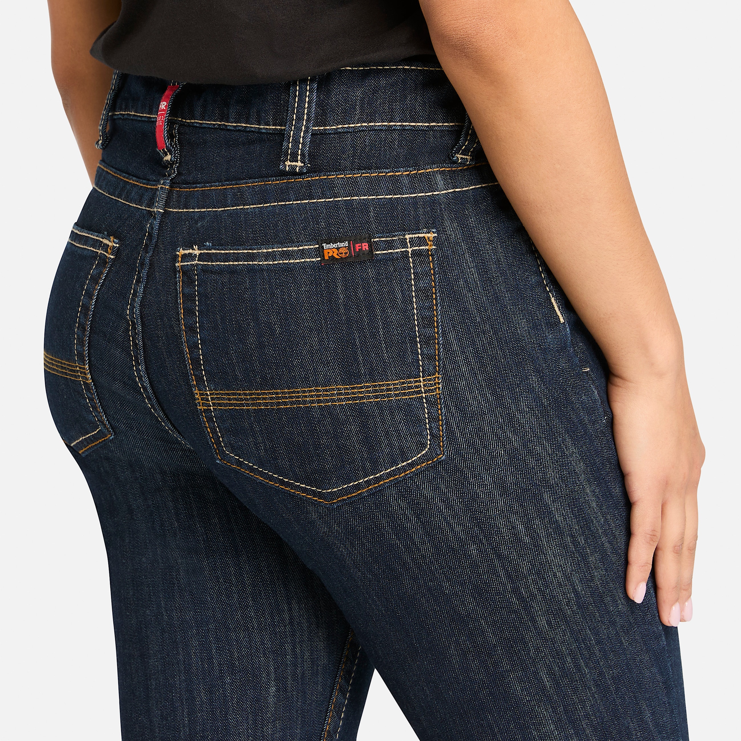 Jeans de trabajo Timberland PRO GritNGrind FlameResistant Flex Denim para mujer TBL Lavado oscuro ALT2