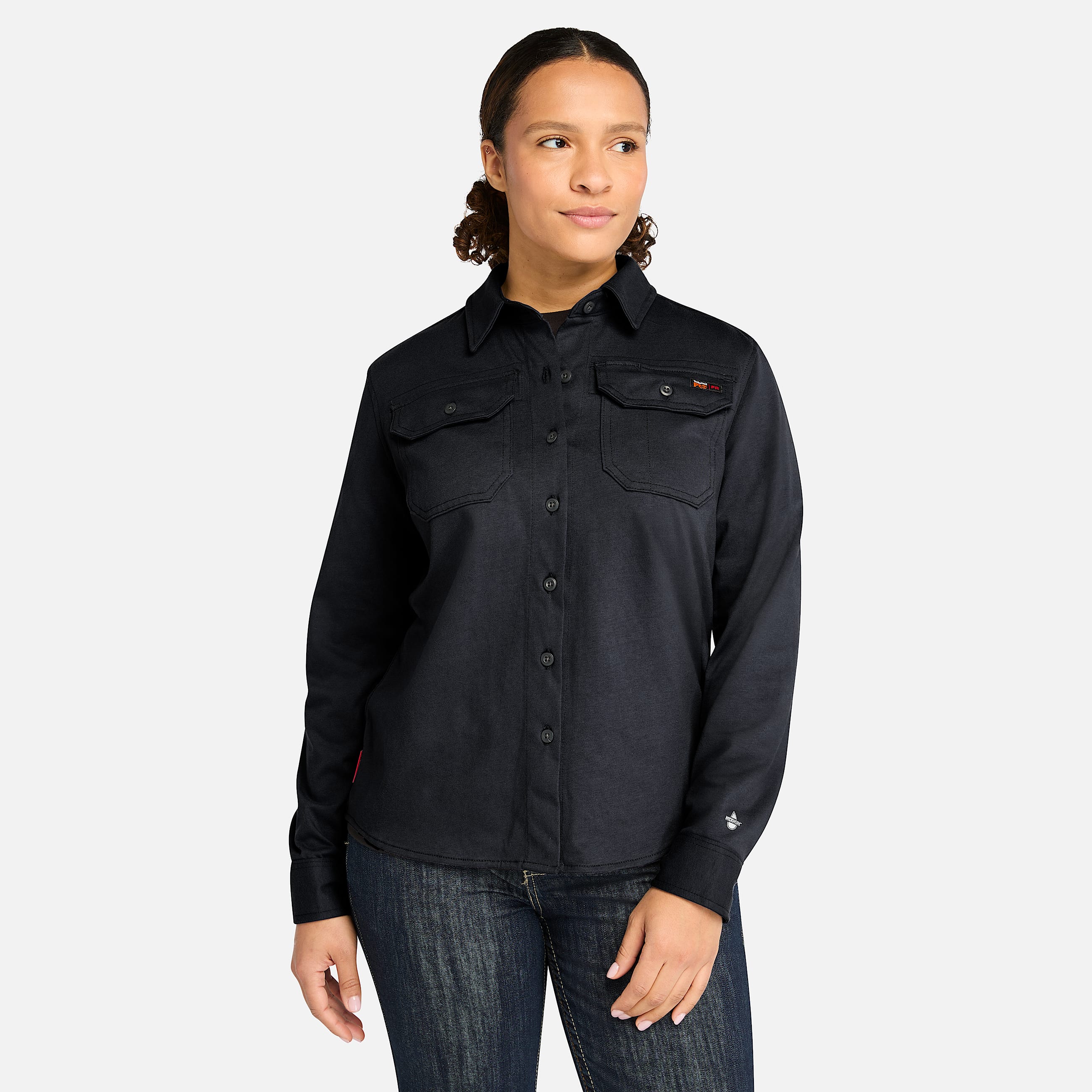 Womens Timberland PRO Cotton Core FlameResistant Shirt TBL Black HERO