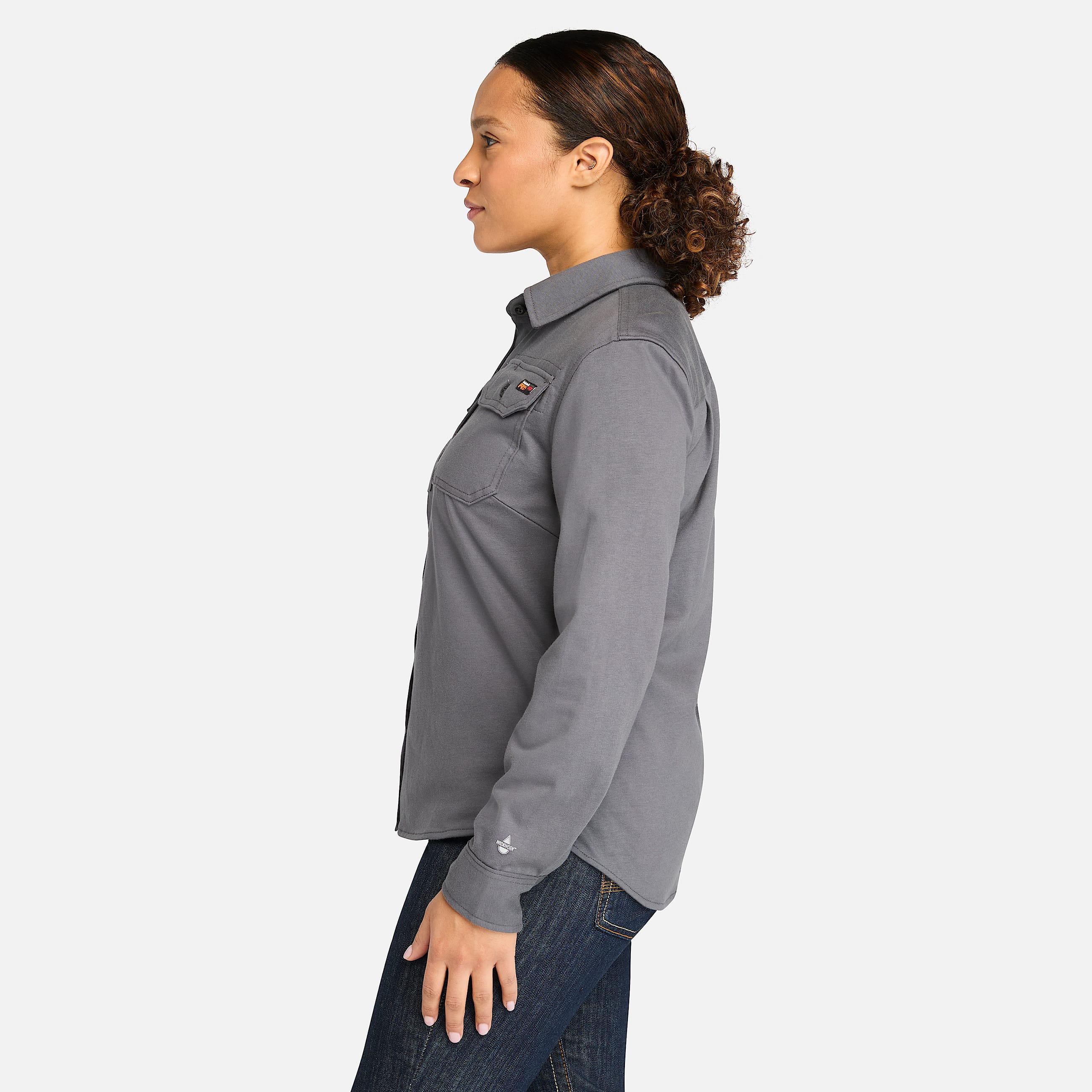 Womens Timberland PRO Cotton Core FlameResistant Shirt TBL Charcoal ALT8