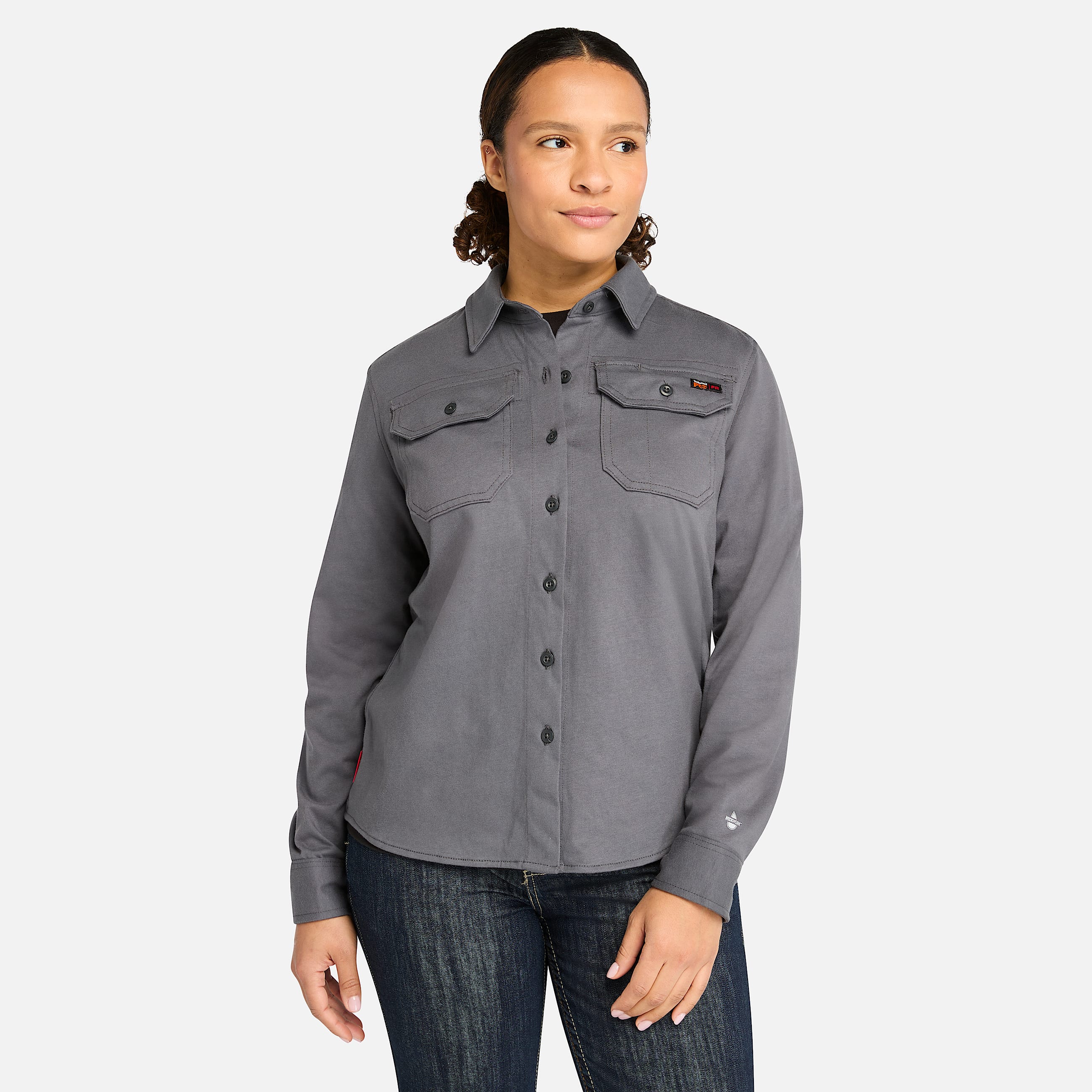 Womens Timberland PRO Cotton Core FlameResistant Shirt TBL Charcoal HERO