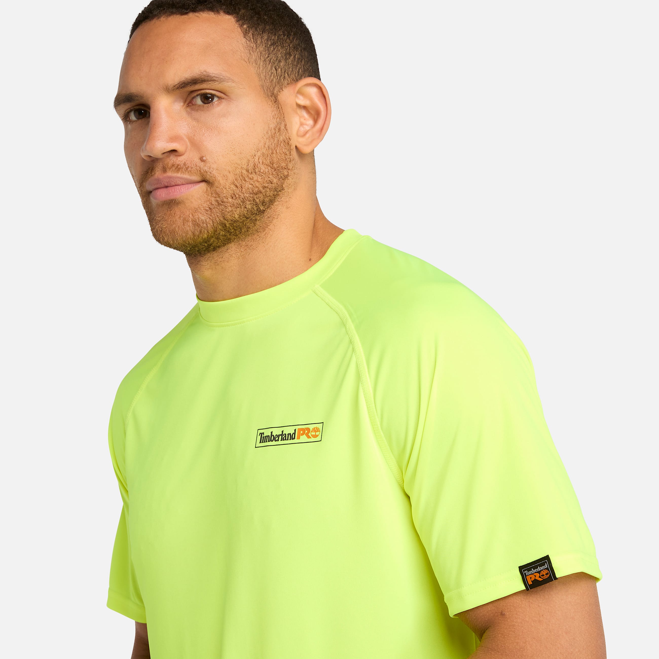 Mens Timberland PRO Wicking Good Sport TShirt TBL PRO Bright Yellow ALT2