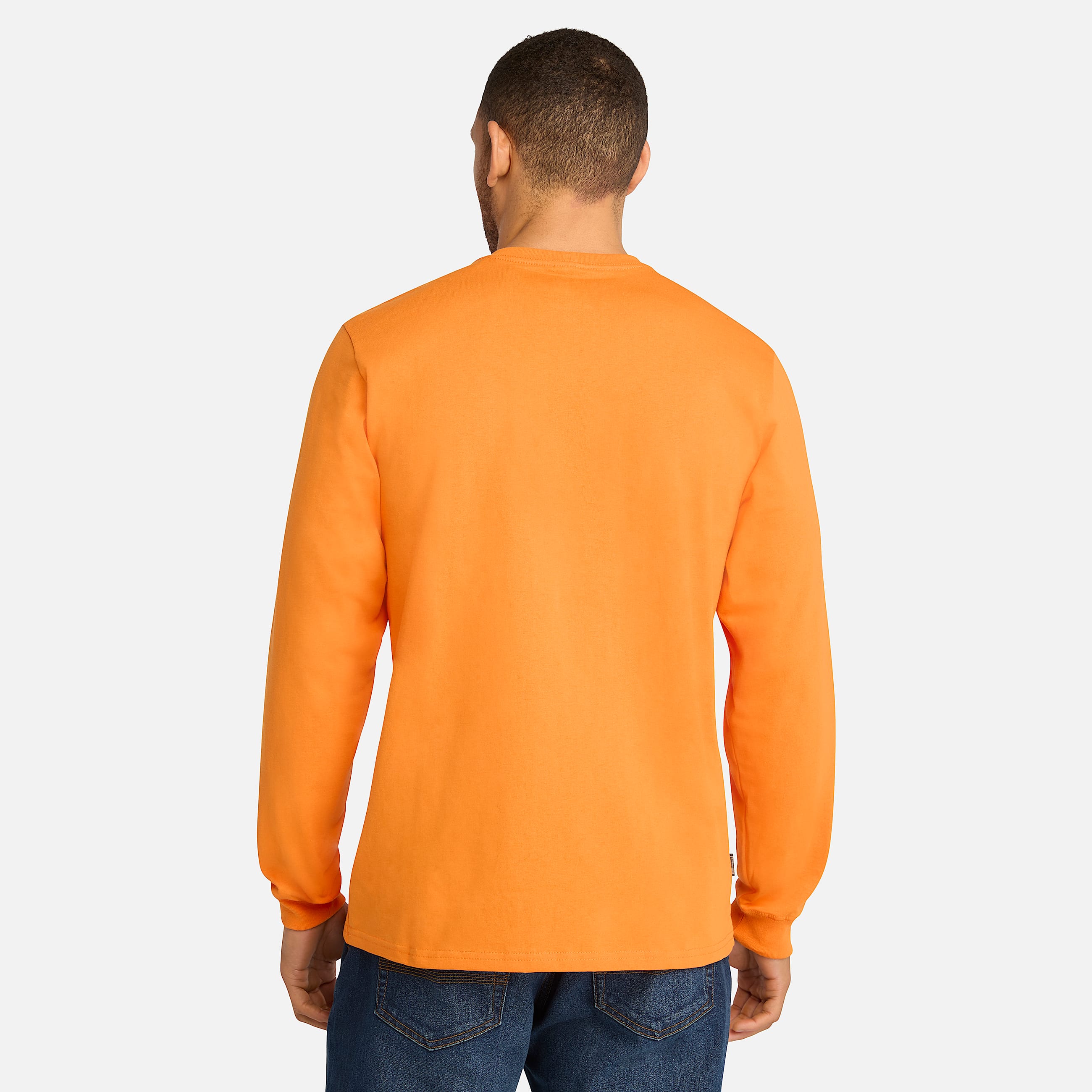 Mens Timberland PRO Core Logo LongSleeve TShirt TBL PRO Orange ALT9