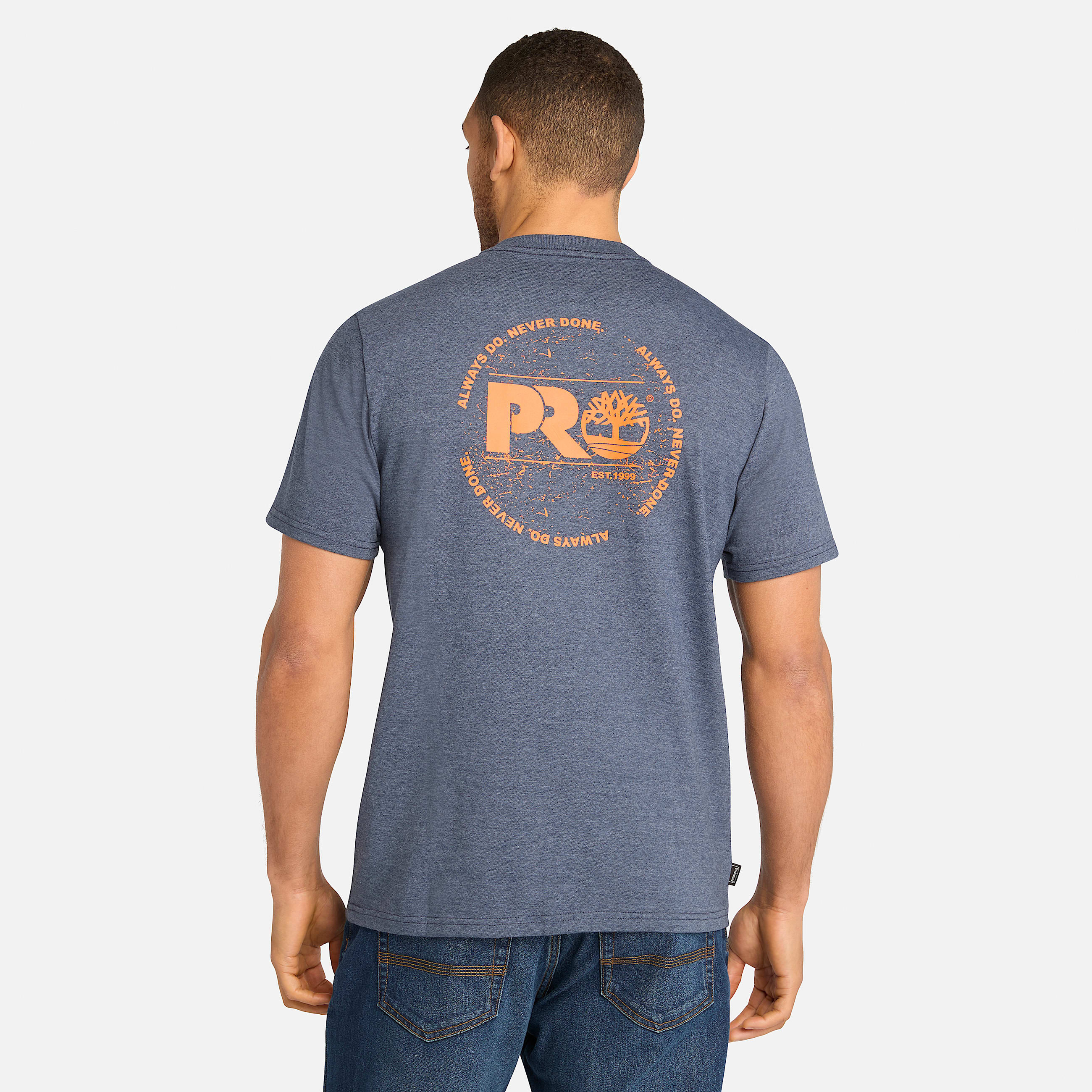 Tshirt estampada para hombre Timberland PRO Core ADND TBL Azul oscuro jaspeado ALT9