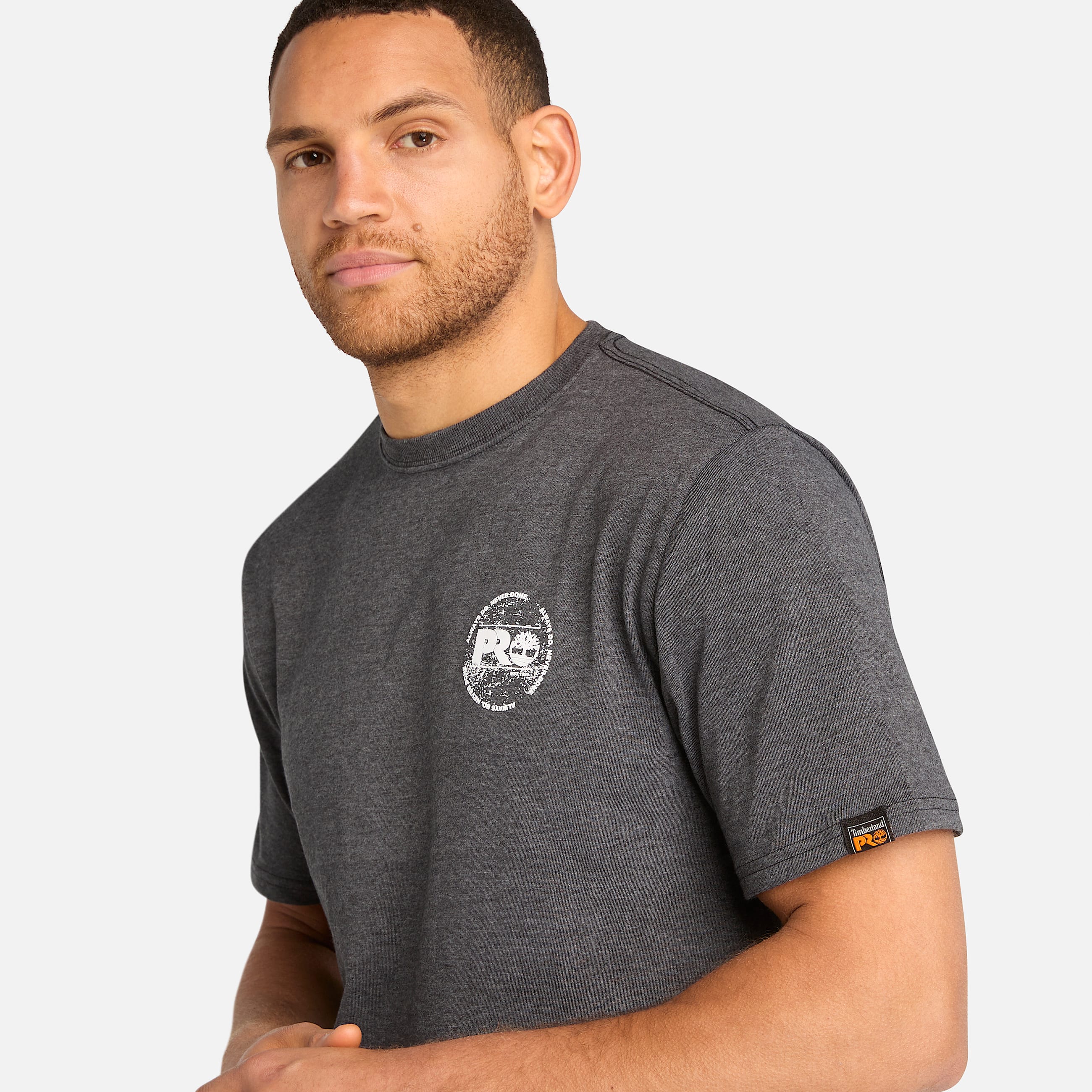 Mens Timberland PRO Core ADND Graphic TShirt TBL Deepest Grey Heather ALT2