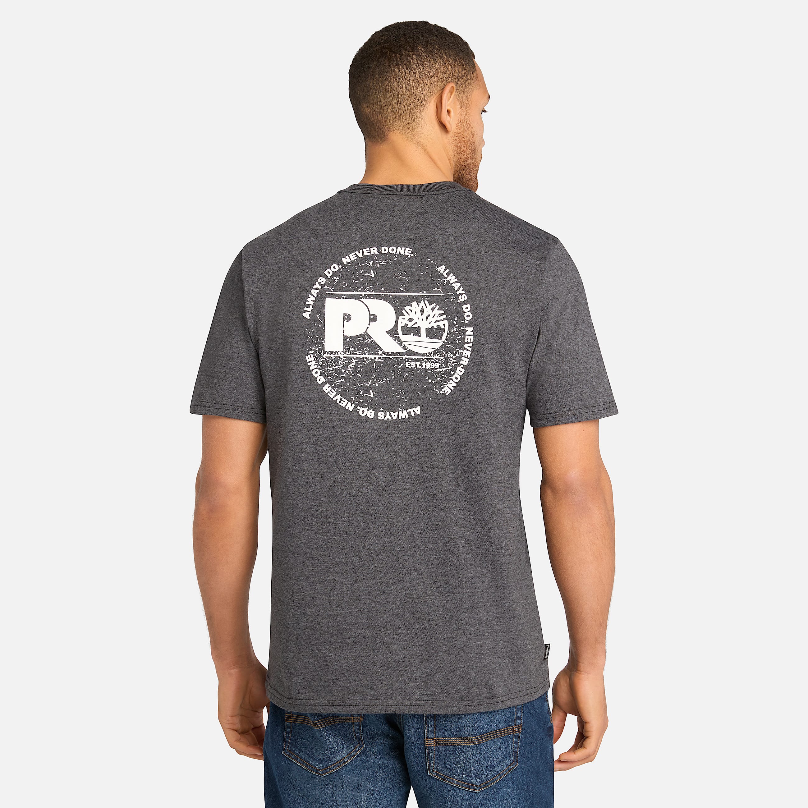 Mens Timberland PRO Core ADND Graphic TShirt TBL Deepest Grey Heather ALT9