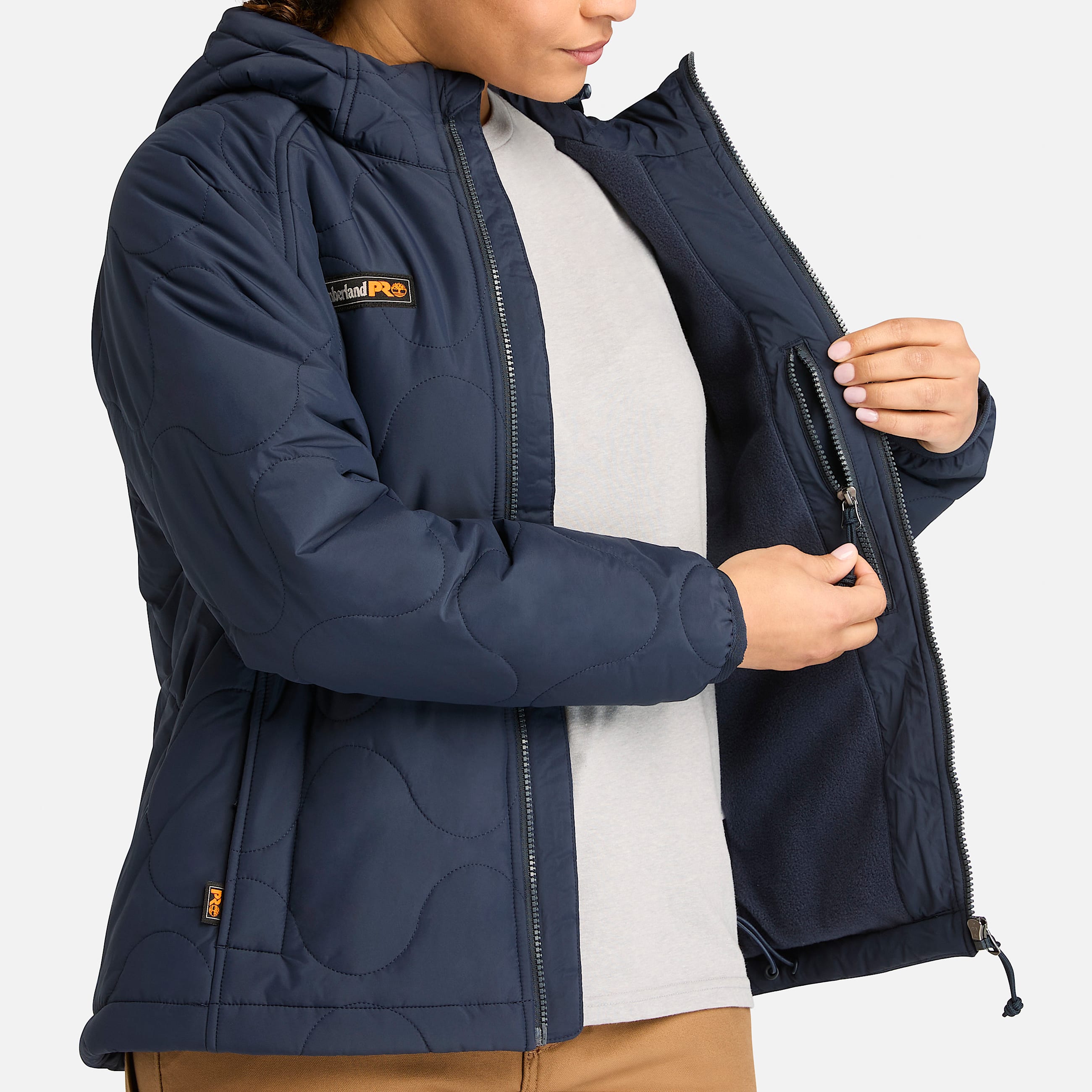 Chamarra aislante Timberland PRO Hypercore para mujer TBL Azul Marino ALT3