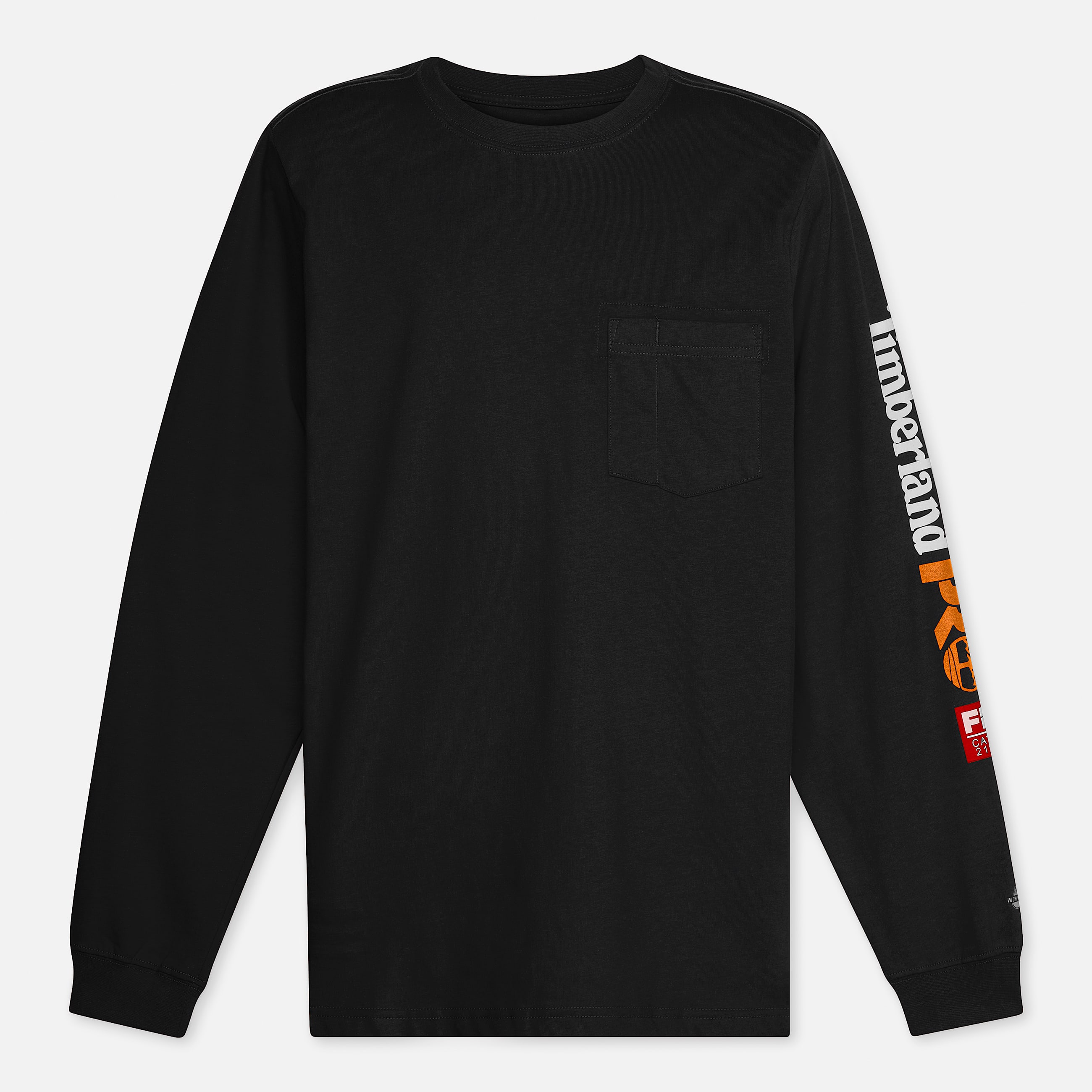 TShirt de manga larga Timberland PRO Cotton Core FlameResistant para hombre TBL Negro ALT10