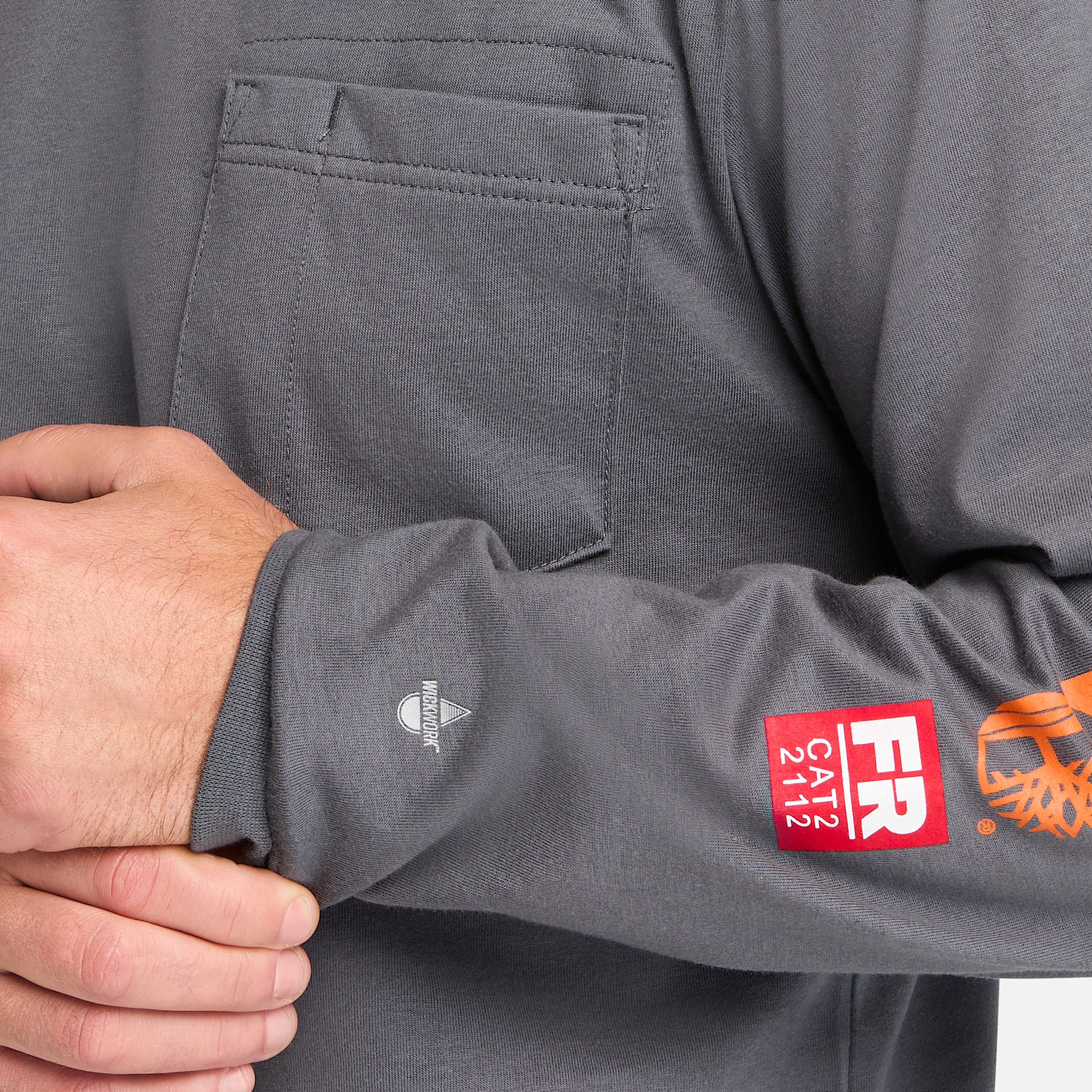 TShirt de manga larga Timberland PRO Cotton Core FlameResistant para hombre TBL Carbn ALT2