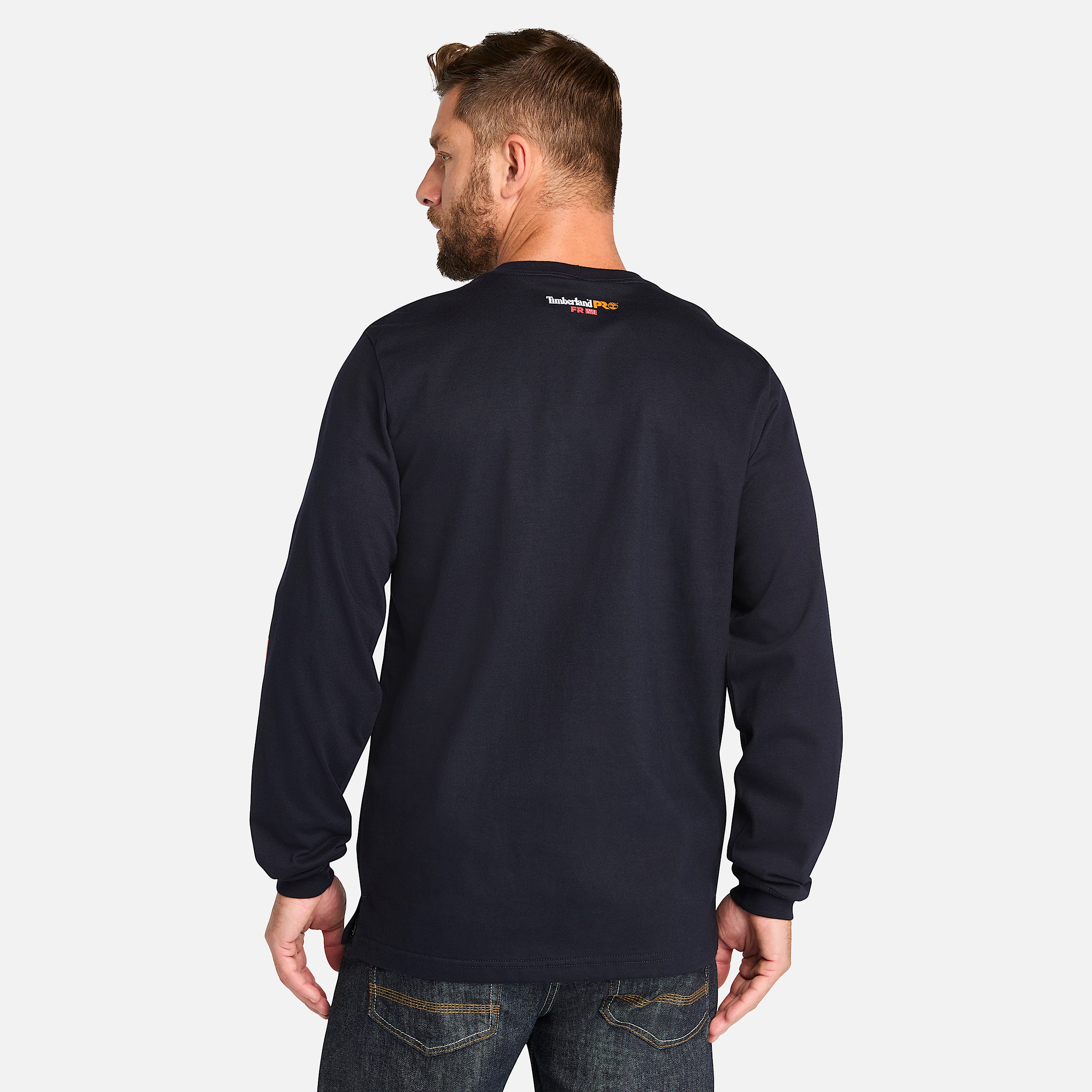 TShirt de manga larga Timberland PRO Cotton Core FlameResistant para hombre TBL Azul marino ALT9