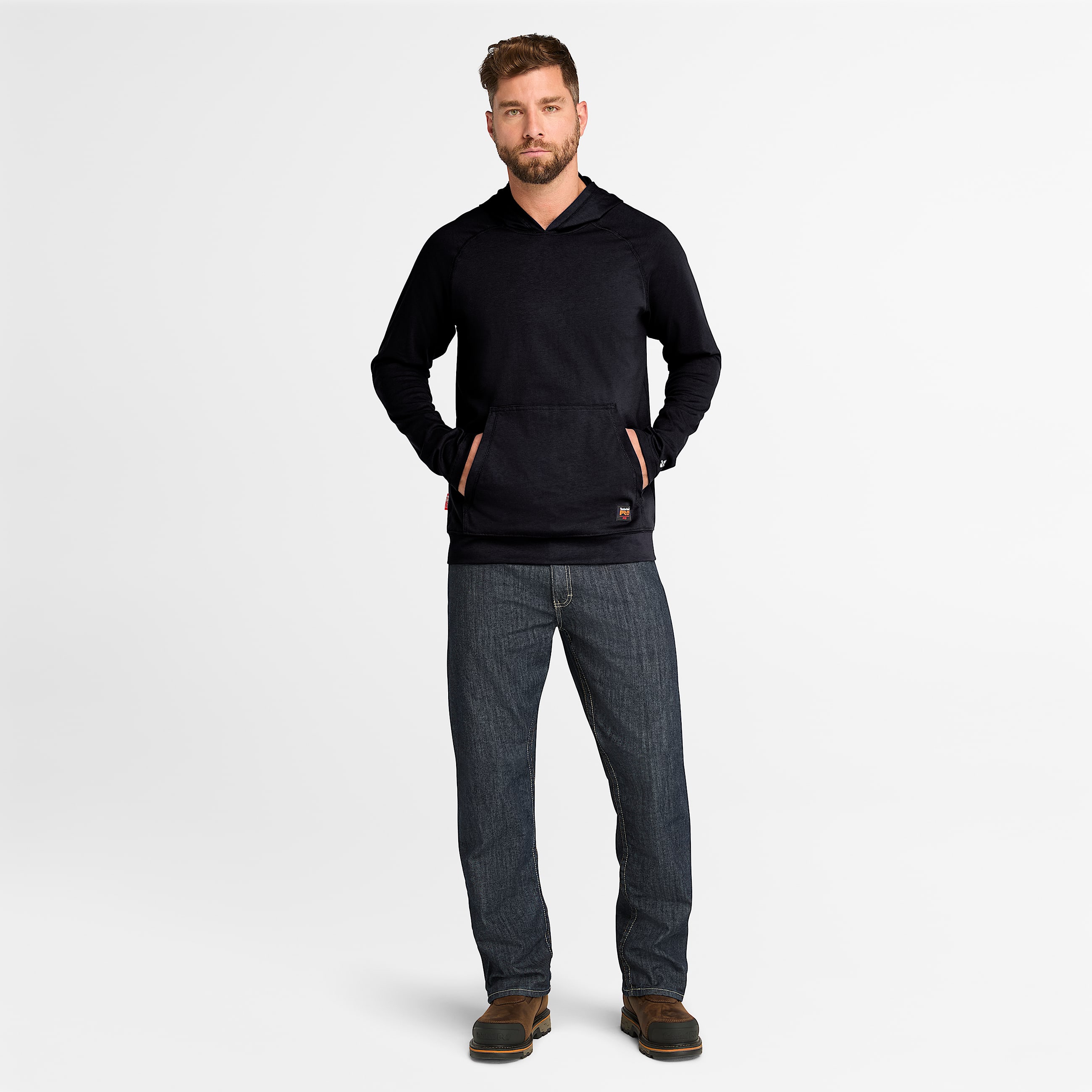 Hoodie para hombre Cotton Core Resistente al fuego TBL Azul marino ALT1