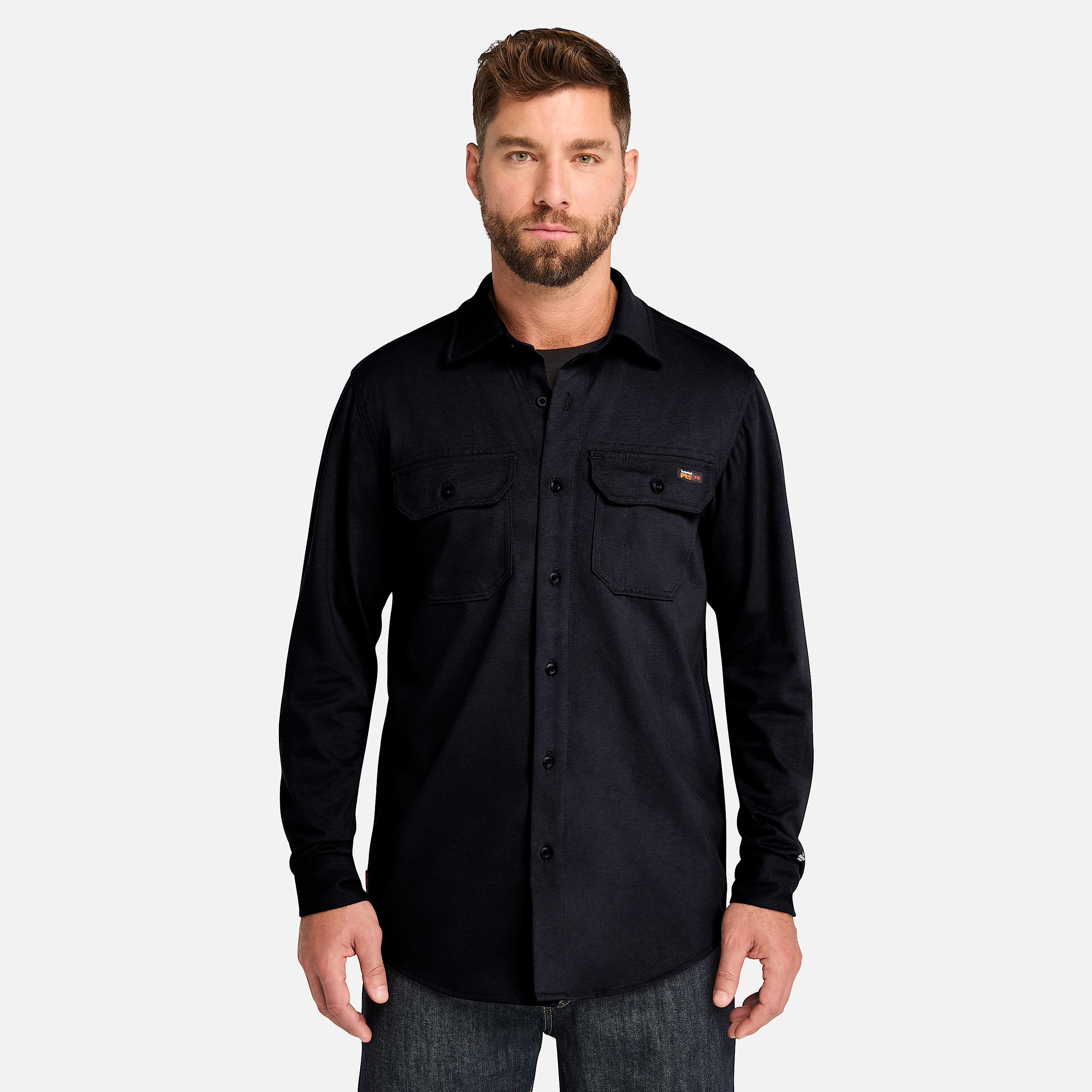 Mens Timberland PRO Cotton Core FlameResistant Shirt TBL Navy HERO