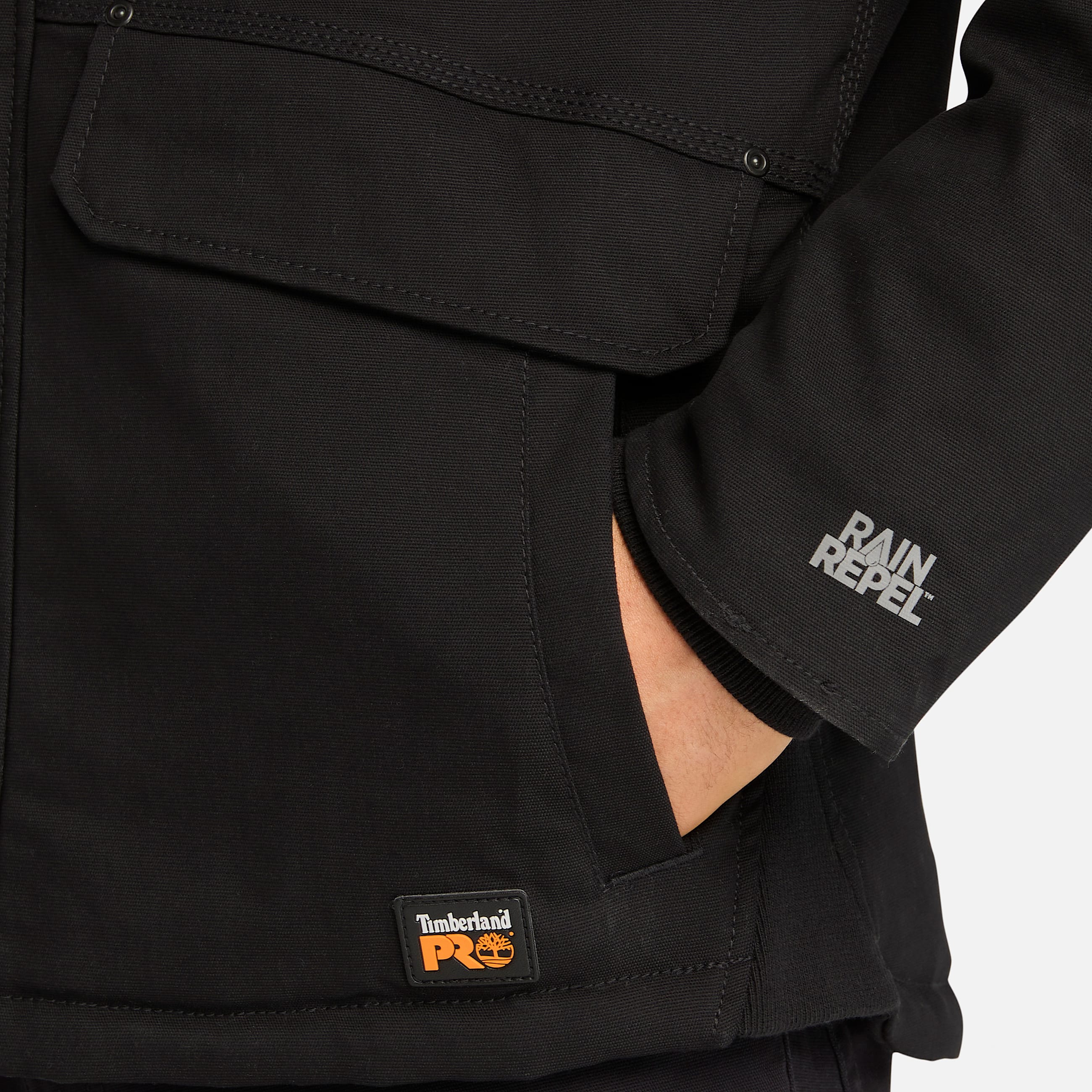 Chamarra con gorro Ironhide Insulated para hombre TBL Negro azabache ALT3