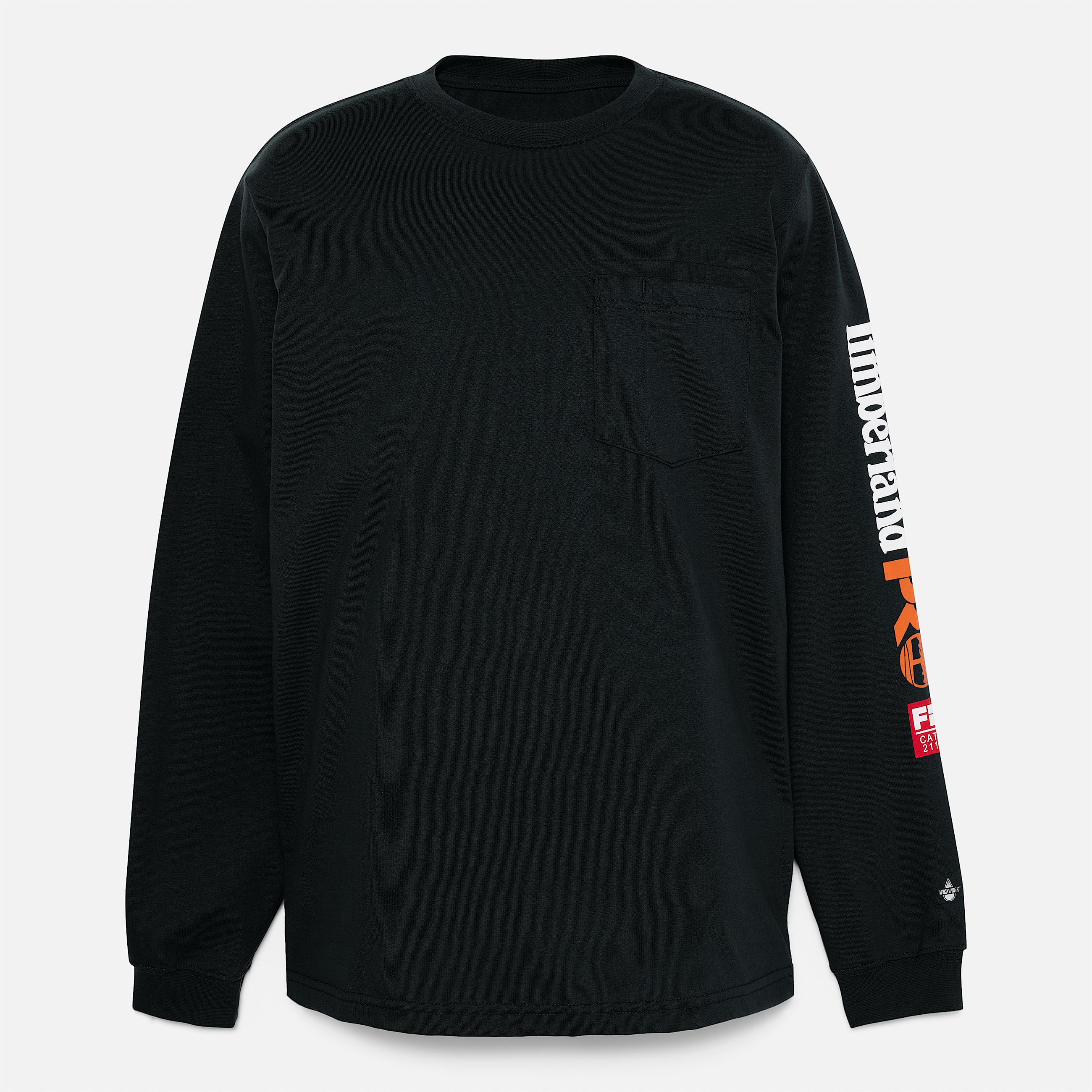 Mens Timberland PRO Cotton Core FlameResistant LongSleeve TShirt TBL Black ALT10