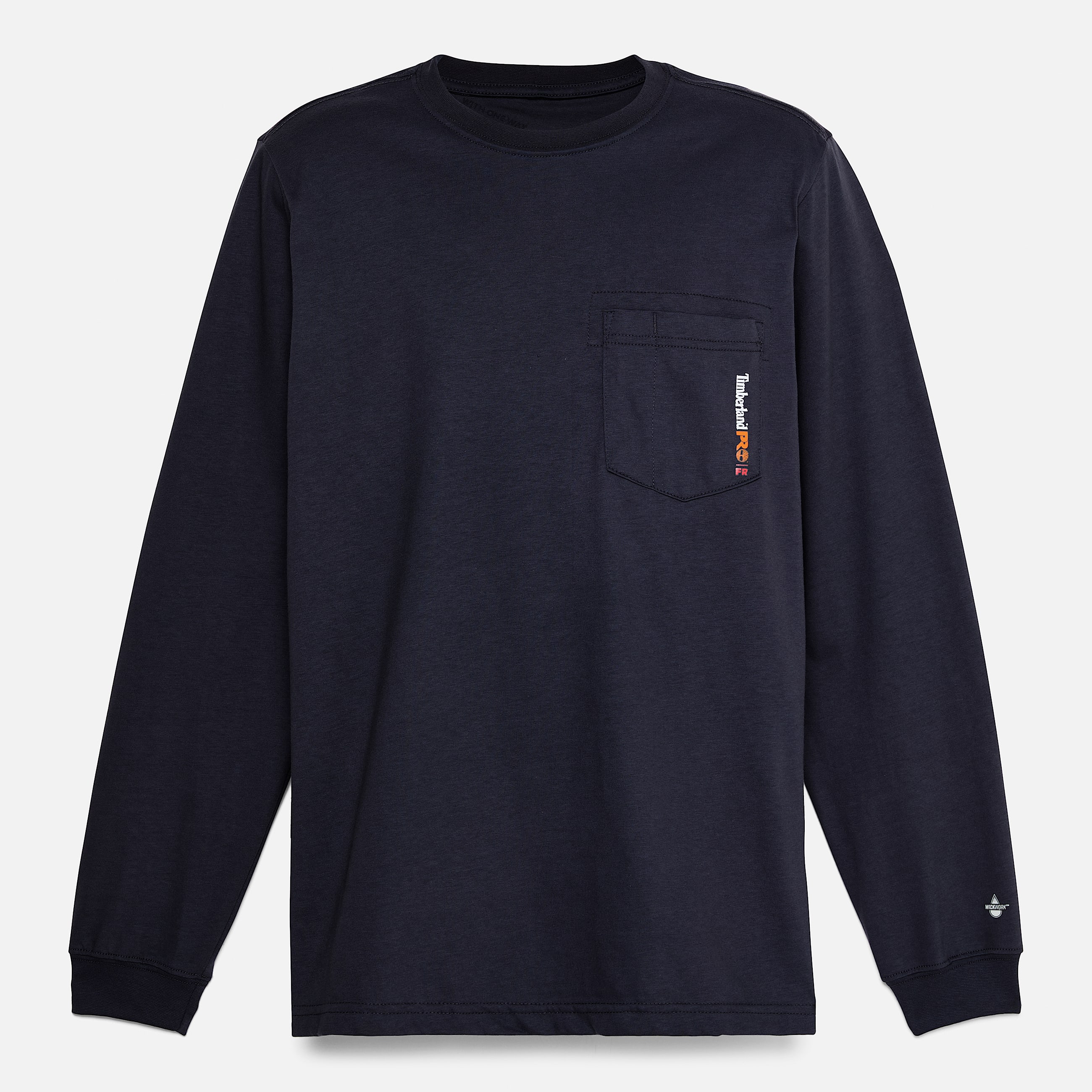 Mens Timberland PRO Cotton Core FlameResistant LongSleeve TShirt TBL Navy ALT10