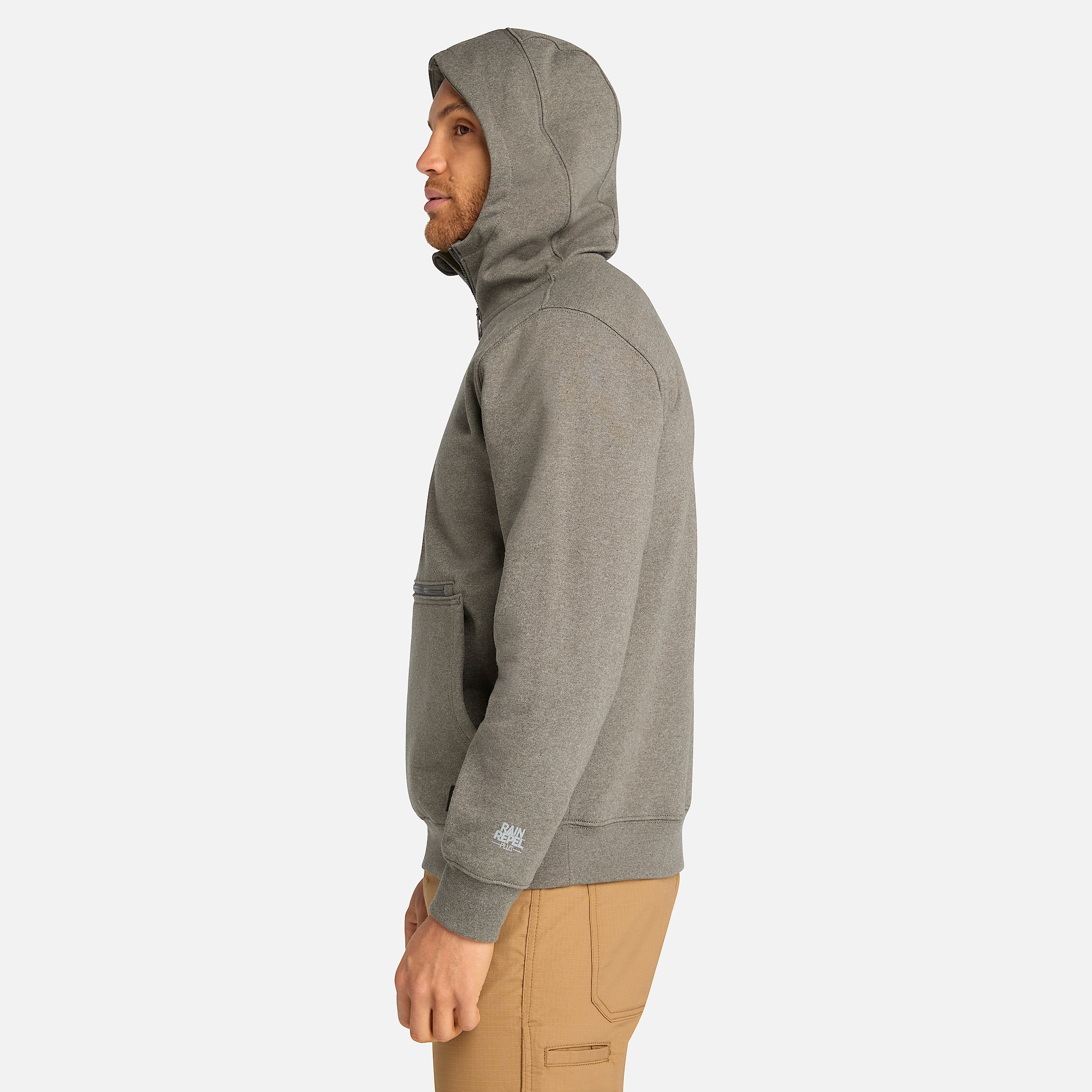 Mens Timberland PRO Hood Honcho HD QuarterZip Hoodie TBL Dark Charcoal Heather ALT8