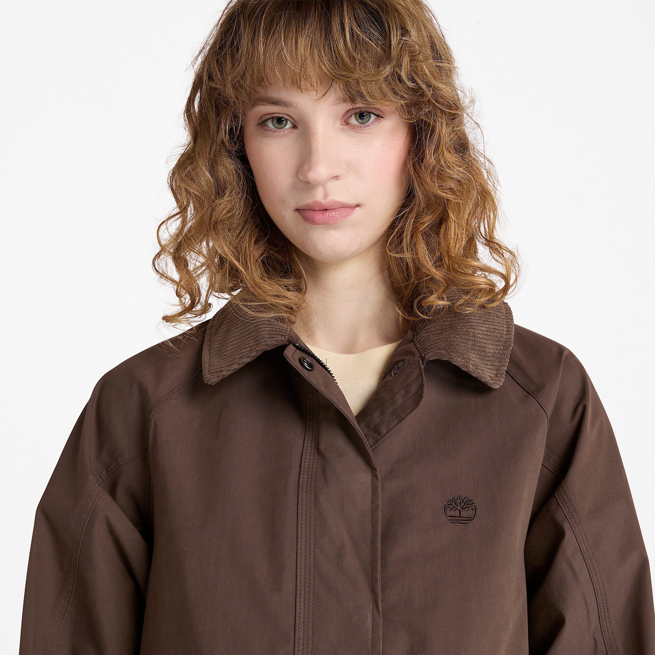 Womens Wenham Waterproof Barn Coat TBL Chocolate Brown ALT2