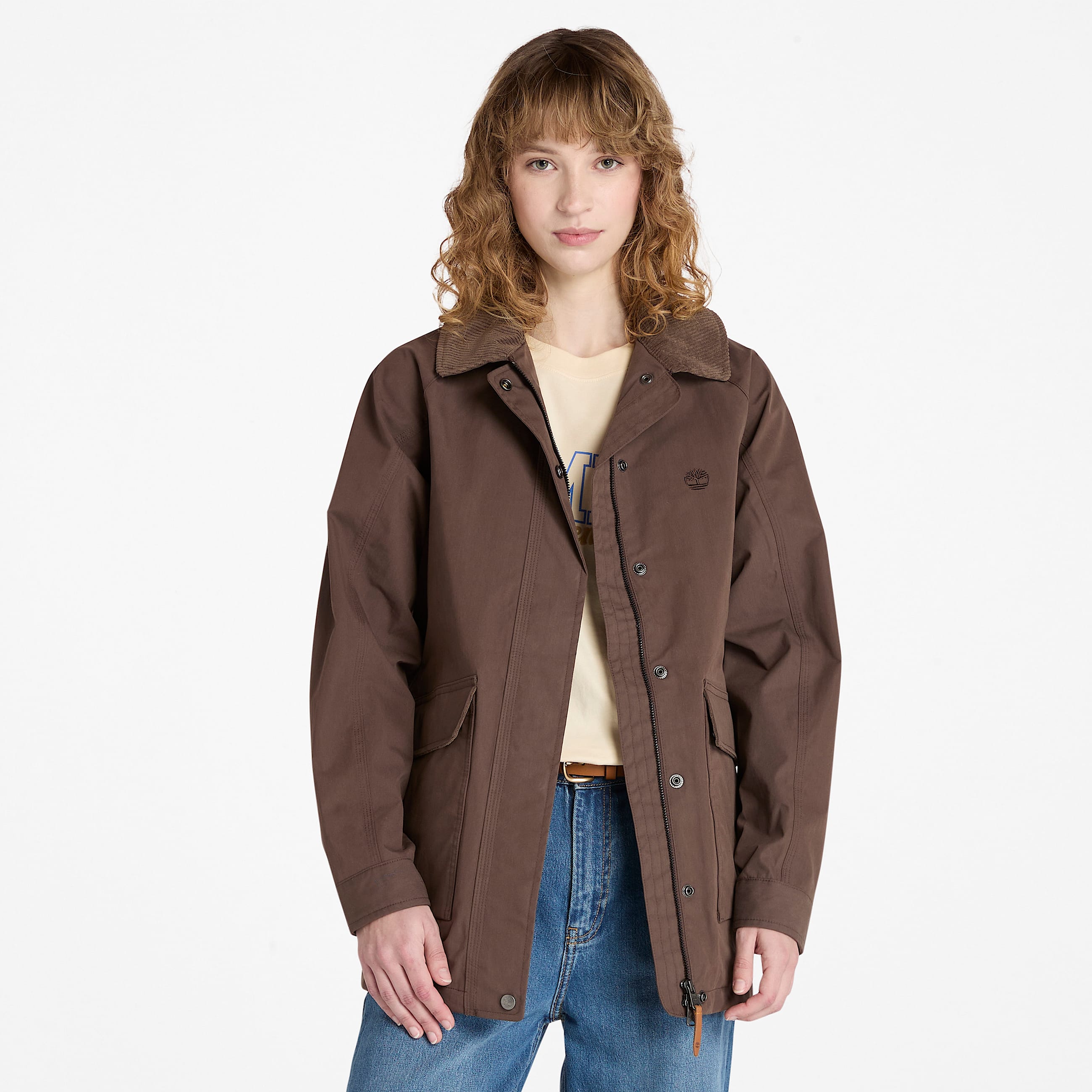 Womens Wenham Waterproof Barn Coat TBL Chocolate Brown HERO
