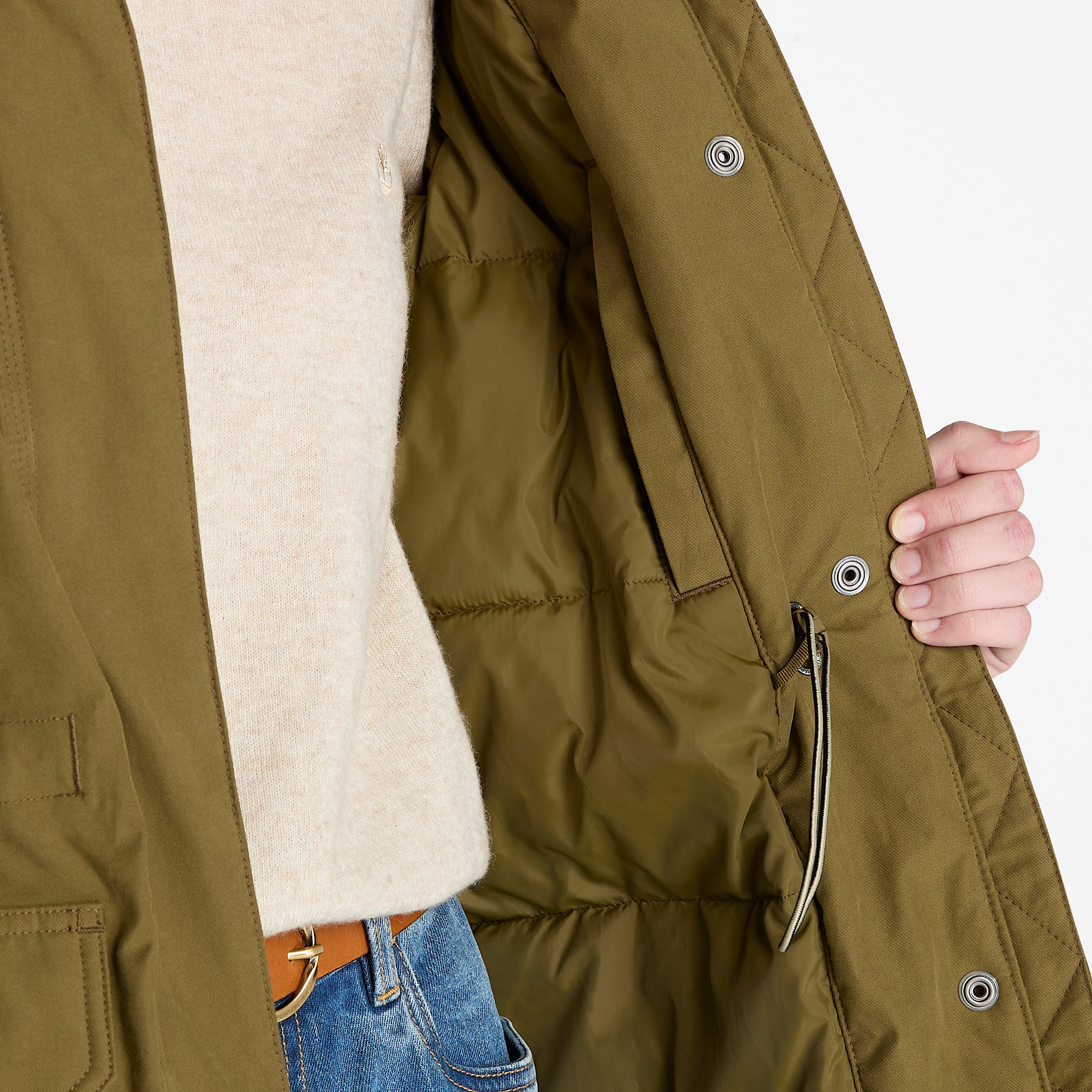 Womens Timberland Waterproof Parka TBL Dark Olive ALT2