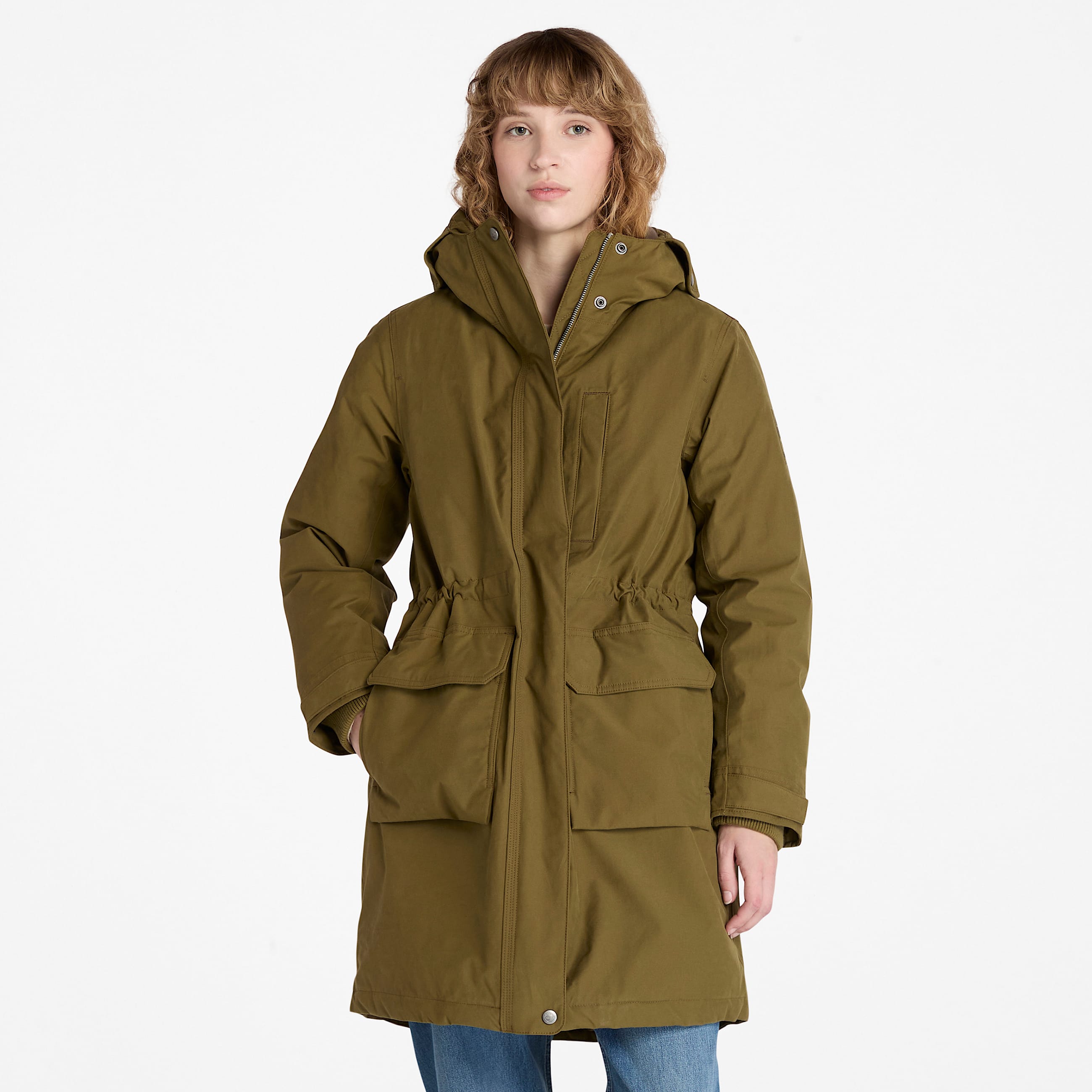 Womens Timberland Waterproof Parka TBL Dark Olive HERO