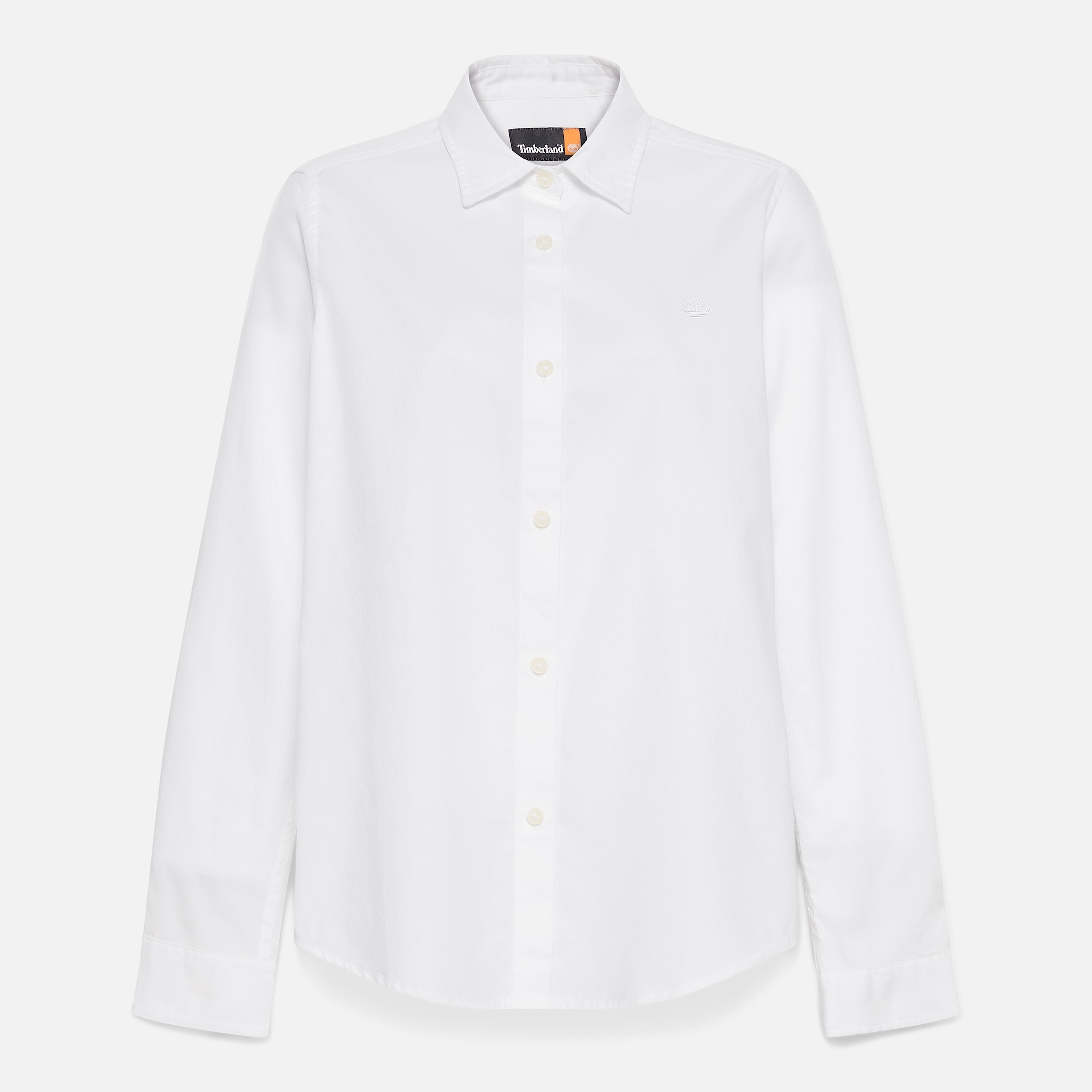 Womens Timberland Oxford LongSleeve Shirt TBL White ALT10