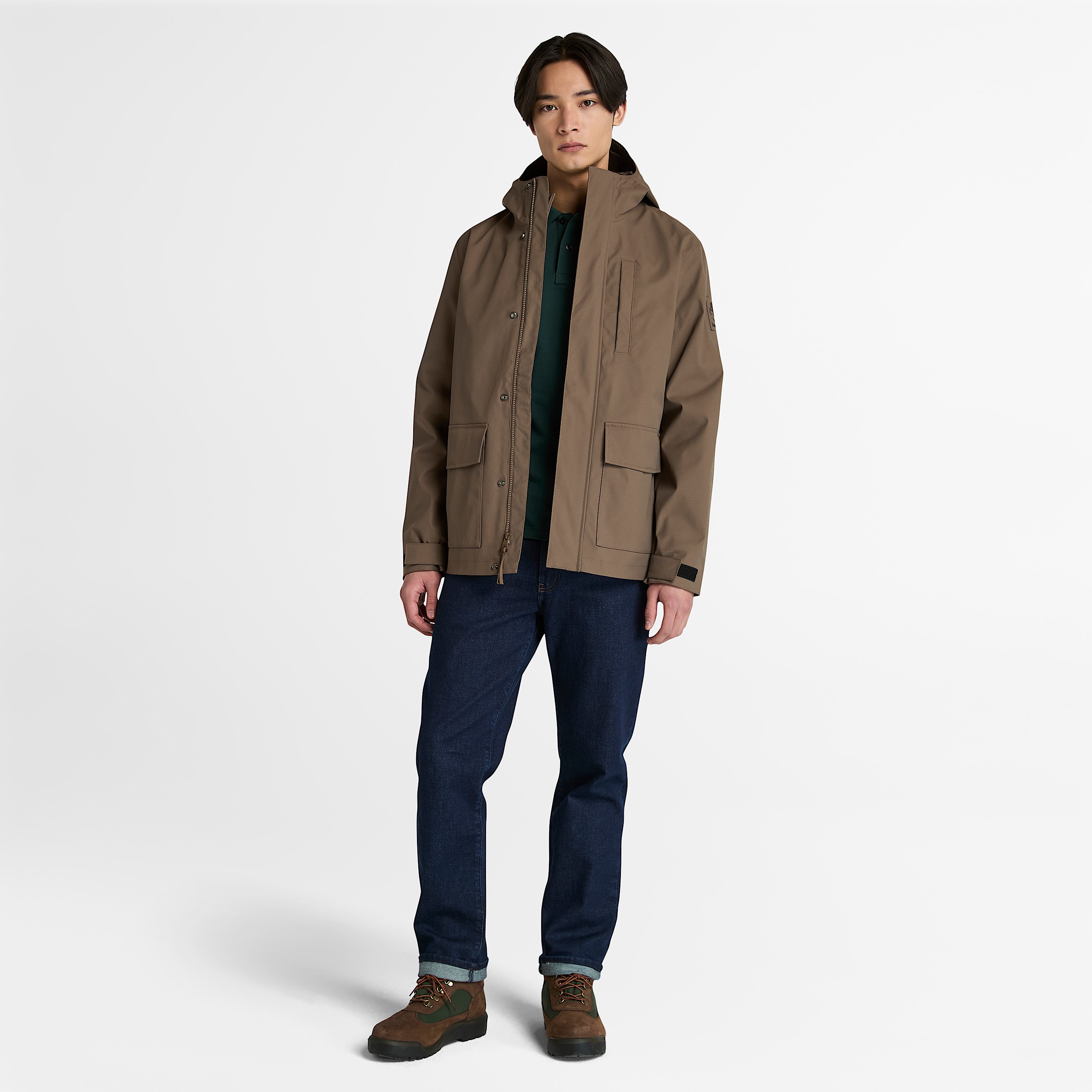 Mens WaterResistant 3in1 Hooded Jacket TBL Chocolate Chip ALT1