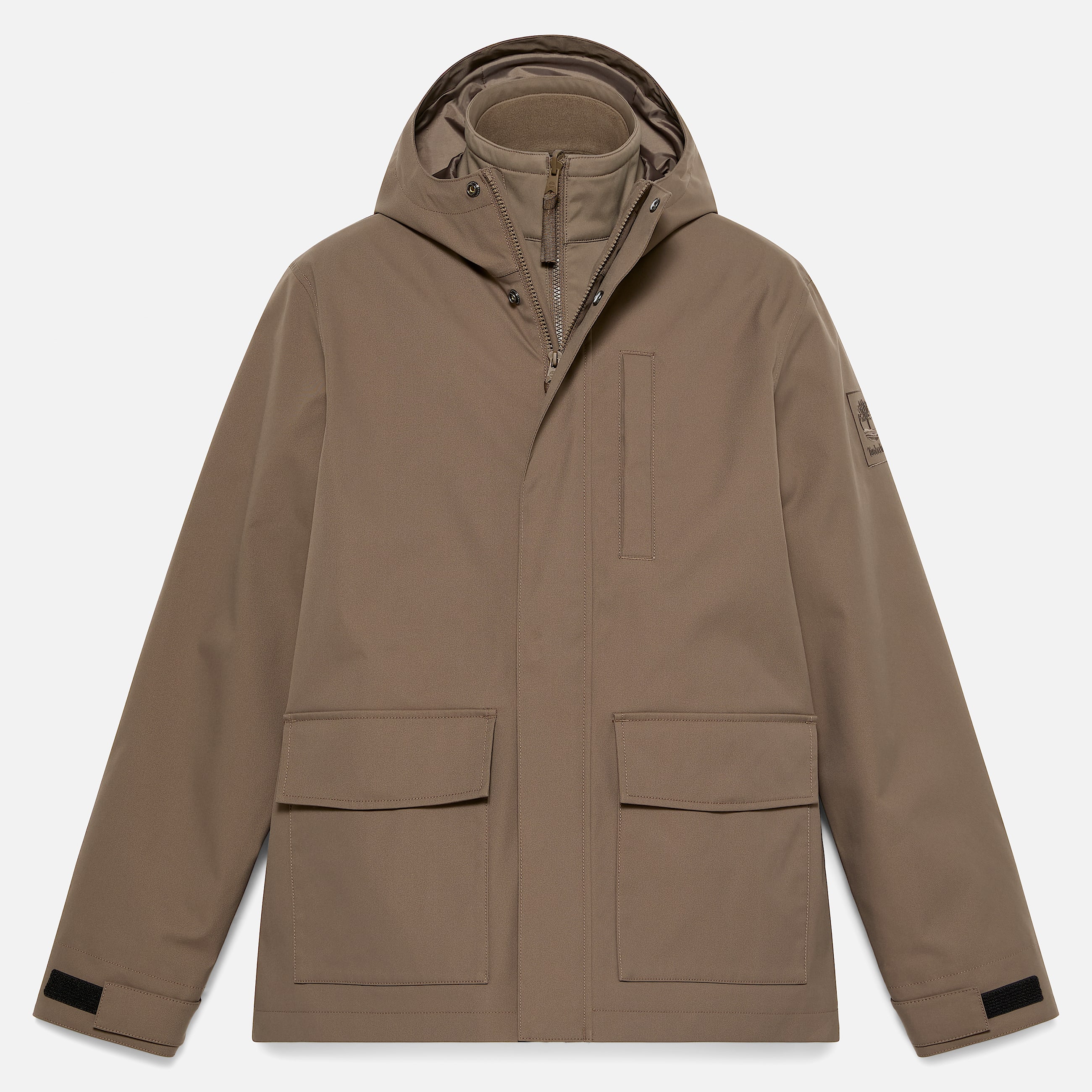 Mens WaterResistant 3in1 Hooded Jacket TBL Chocolate Chip ALT10