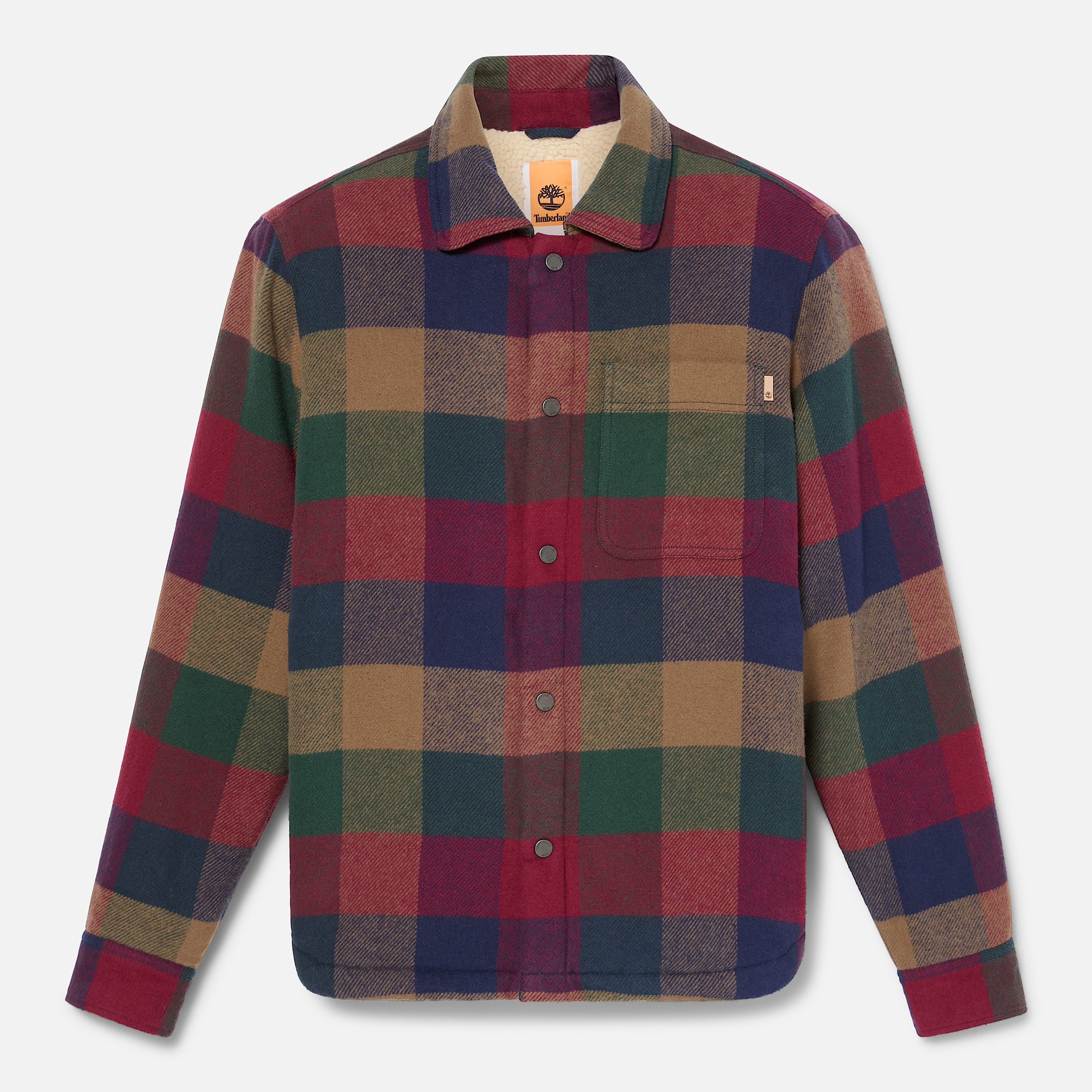 Mens HighPile Lined Overshirt TBL Dark Forest Green ALT10