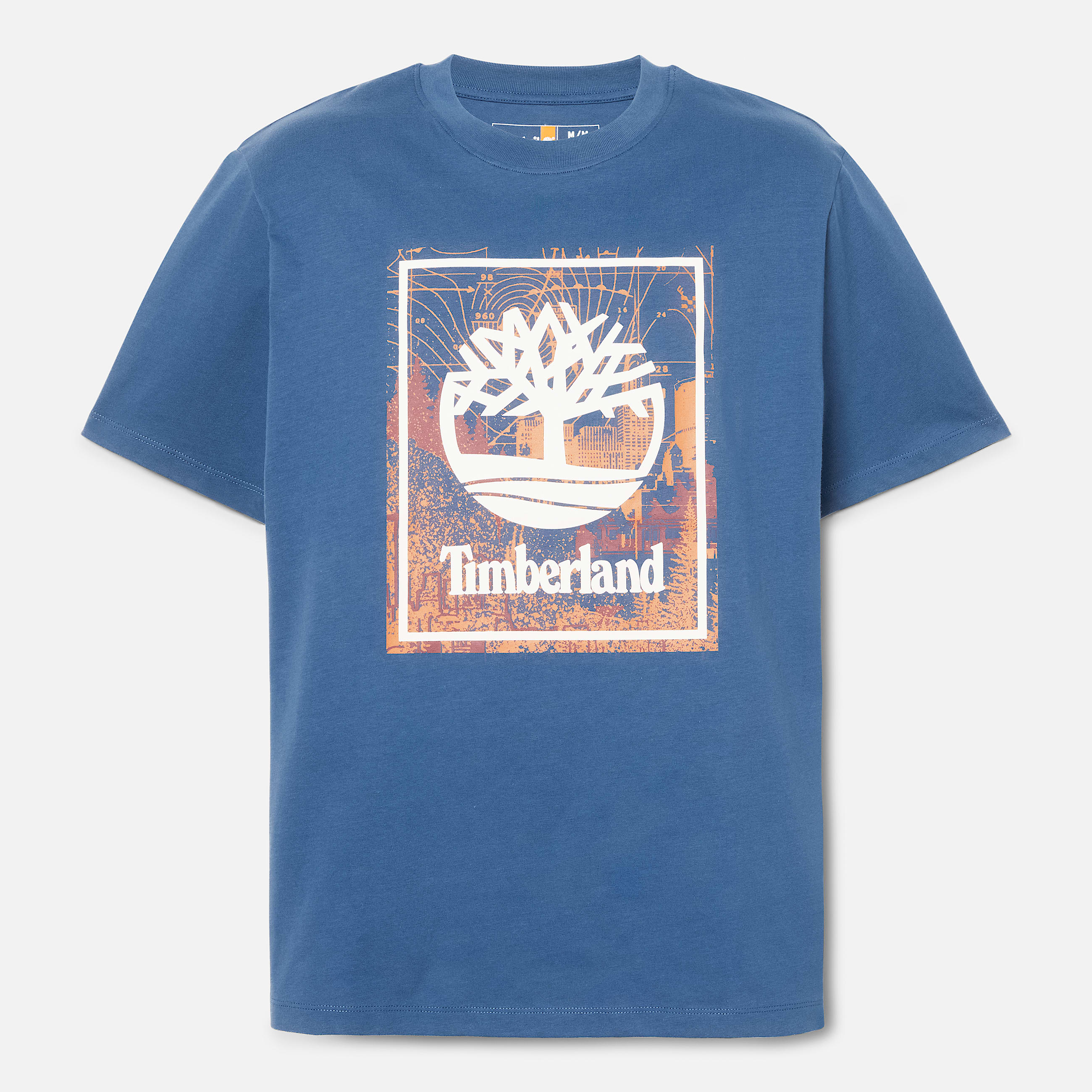 Playera Grfica con logotipo de temporada en la parte delantera para hombre TBL Azul oscuro ALT10