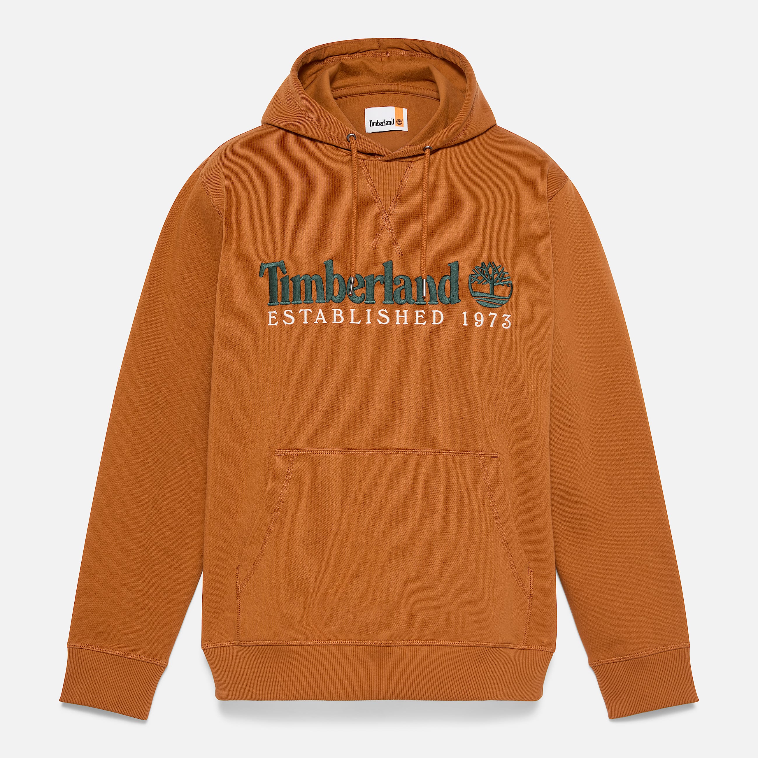 Mens Established 1973 Loopback Hoodie TBL Leather Brown ALT10