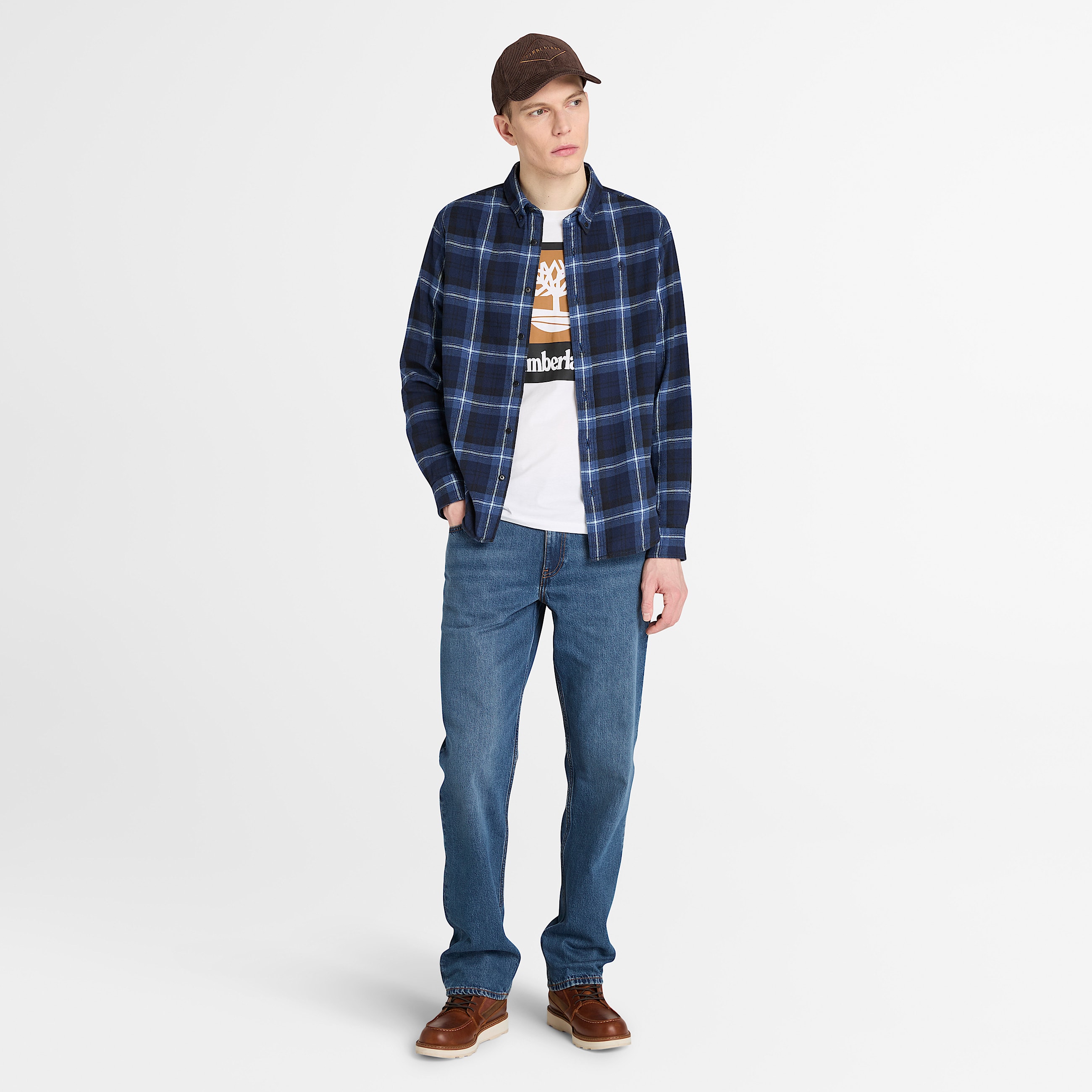 Tshirt avec logo combin carr TBL Blanc ALT1