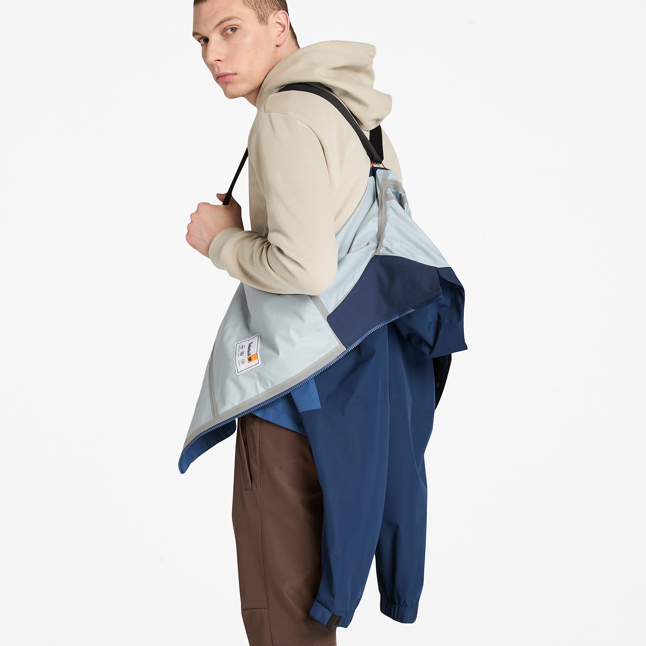 Mens Timberland Caps Ridge Mobi Flex Tech Waterproof Jacket TBL Dark Navy ALT4