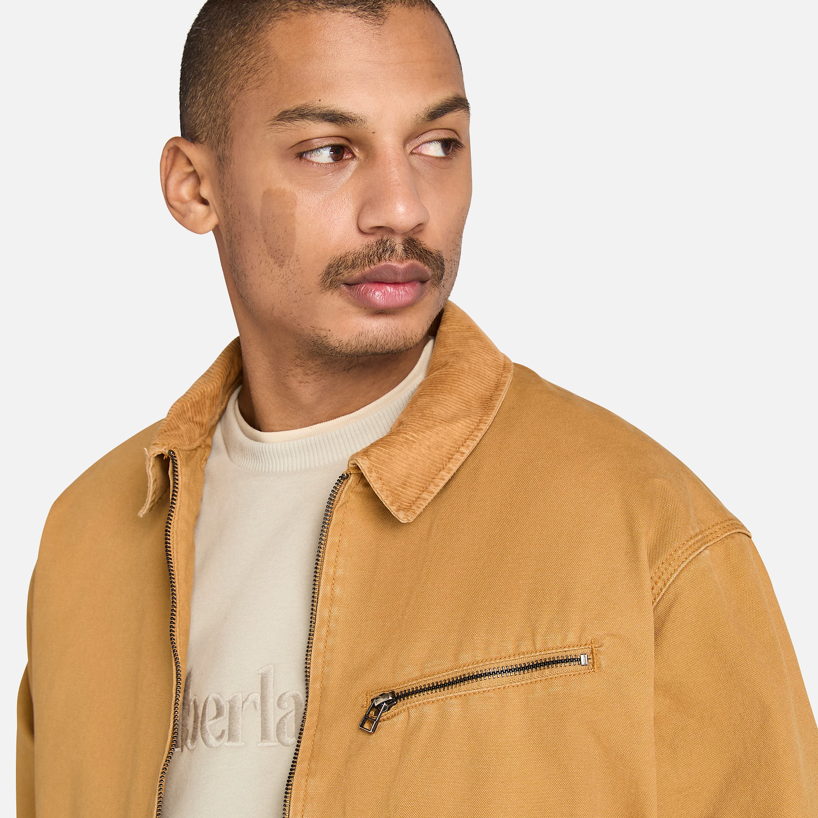 Mens Strafford Washed Canvas Jacket TBL Wheat ALT3